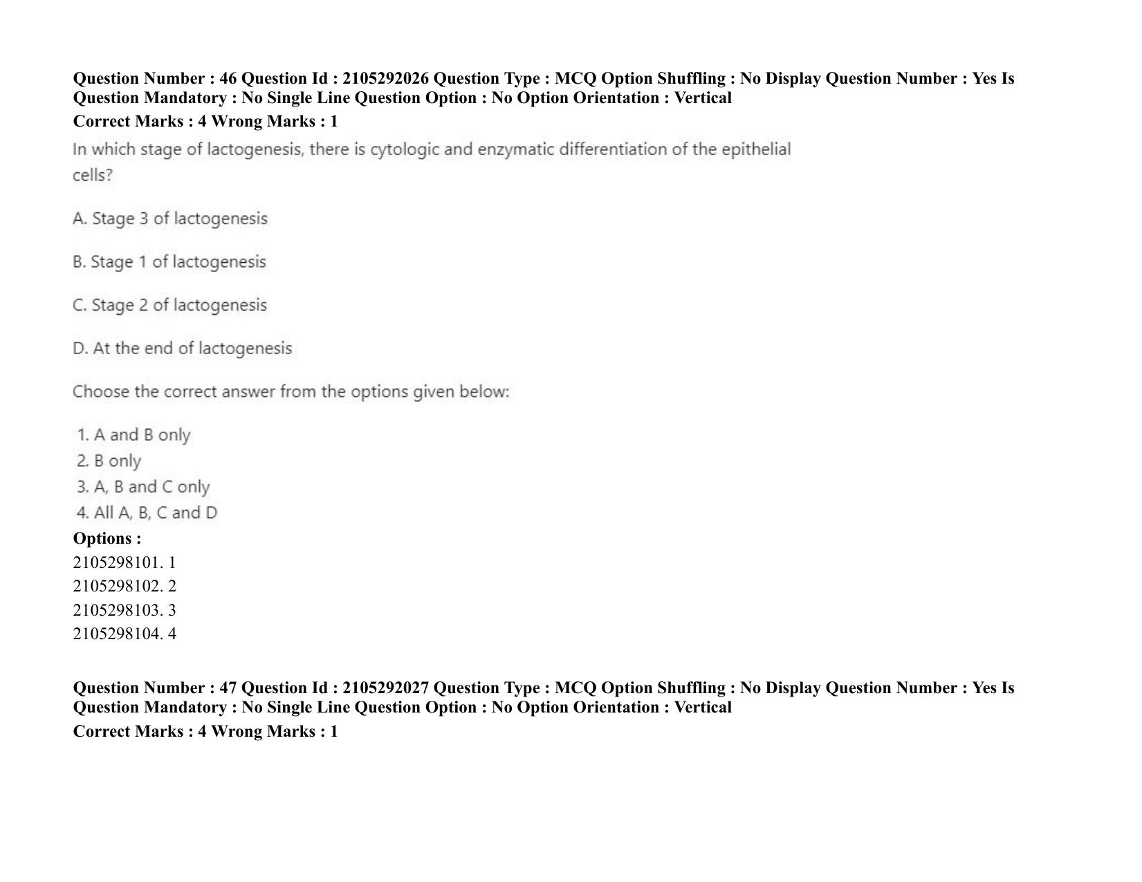 ICAR AIEEA PG 2020 ANIMAL SCIENCE Question Paper - Page 26