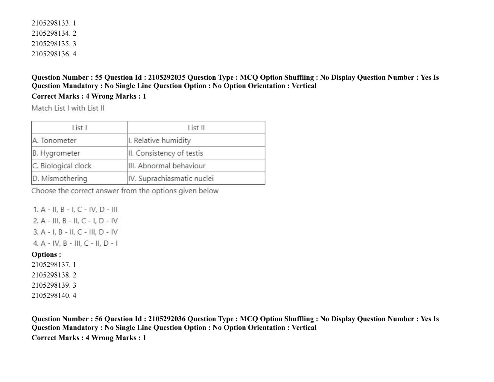 ICAR AIEEA PG 2020 ANIMAL SCIENCE Question Paper - Page 33