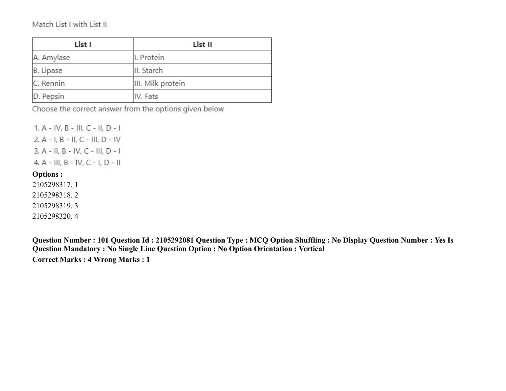ICAR AIEEA PG 2020 ANIMAL SCIENCE Question Paper - Page 65