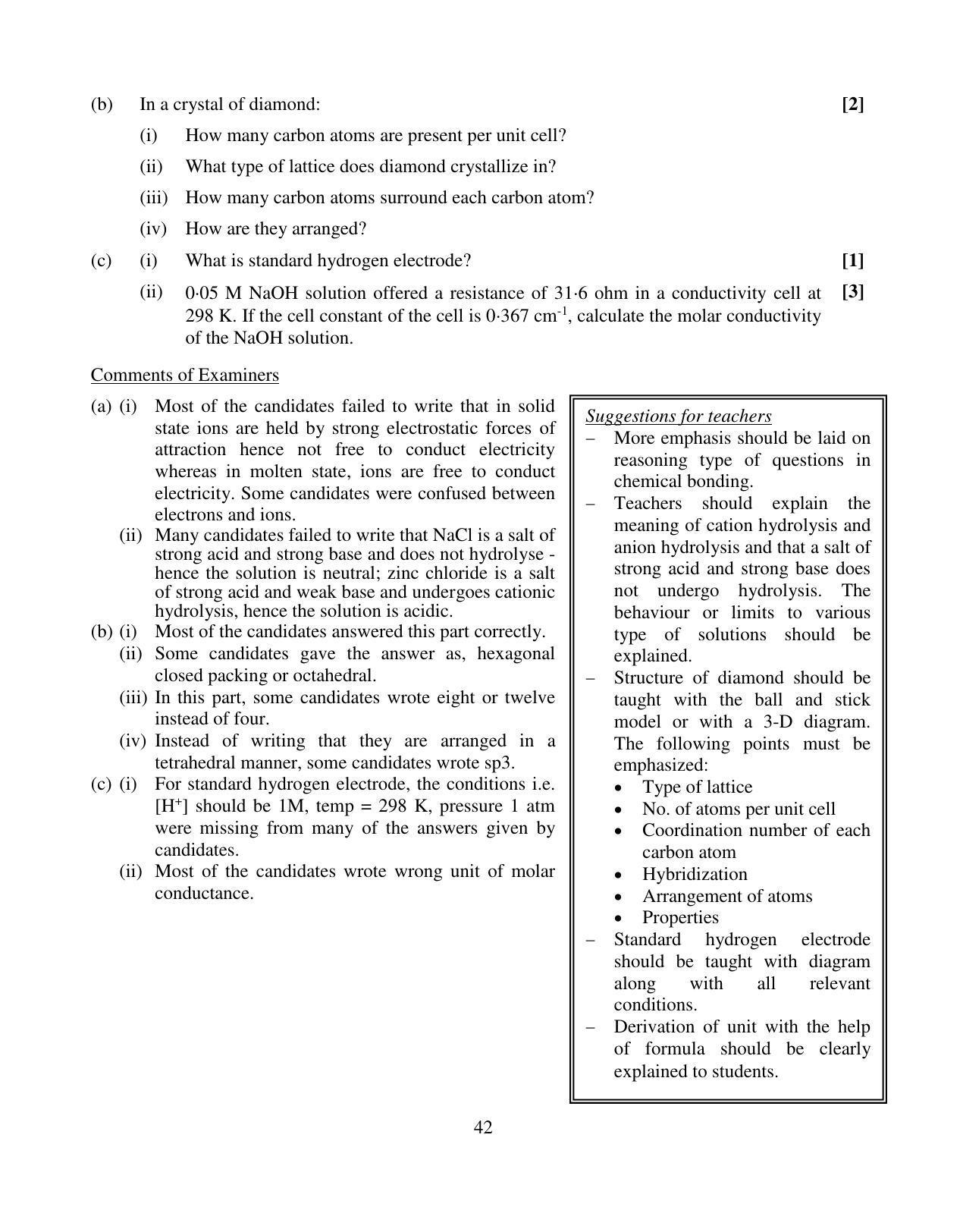 ISC Class 12 2014 Chemistry Paper I Question Paper Solutions - Page 12