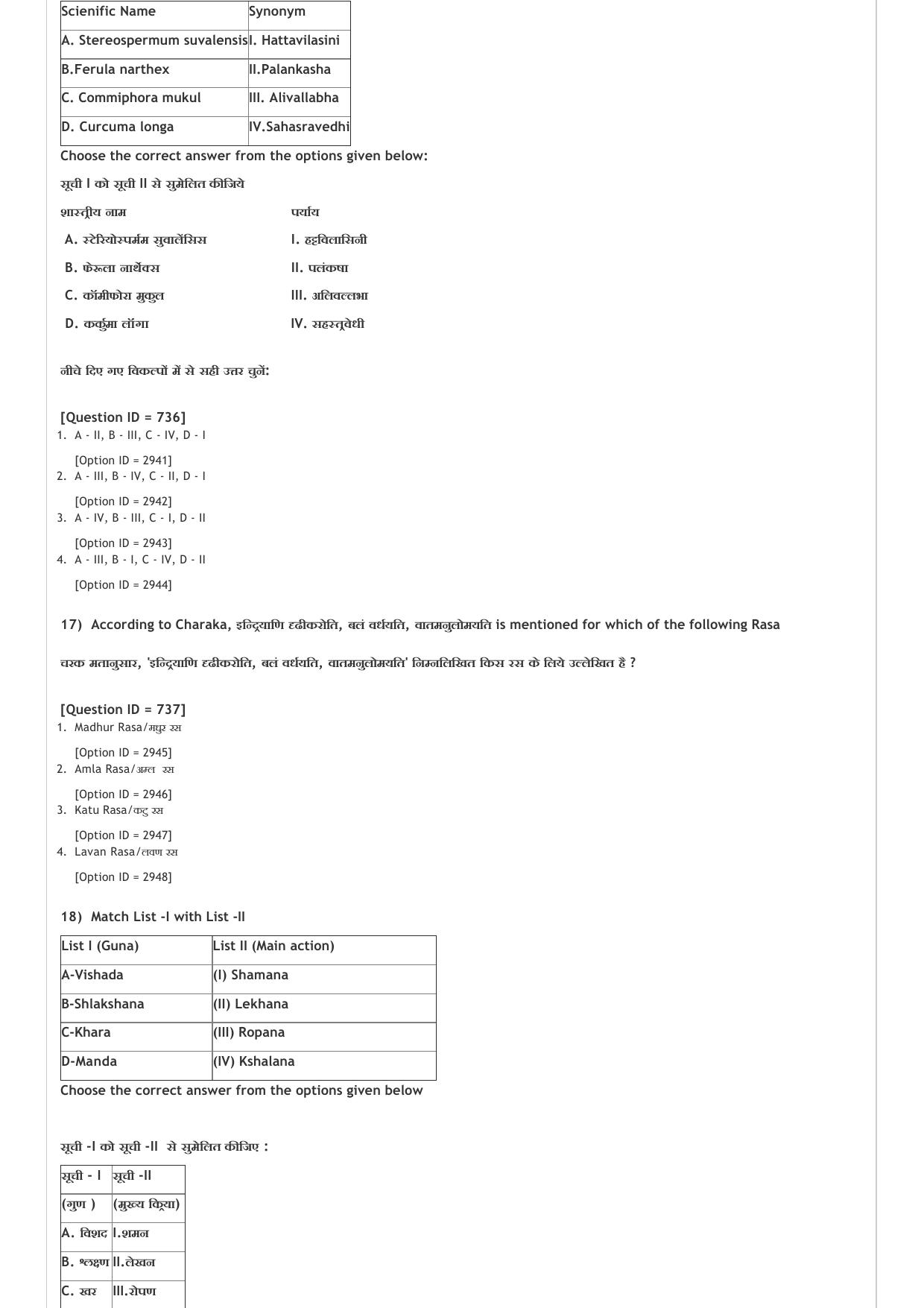 AIAPGET 2021 Ayurveda Question Paper - Page 7