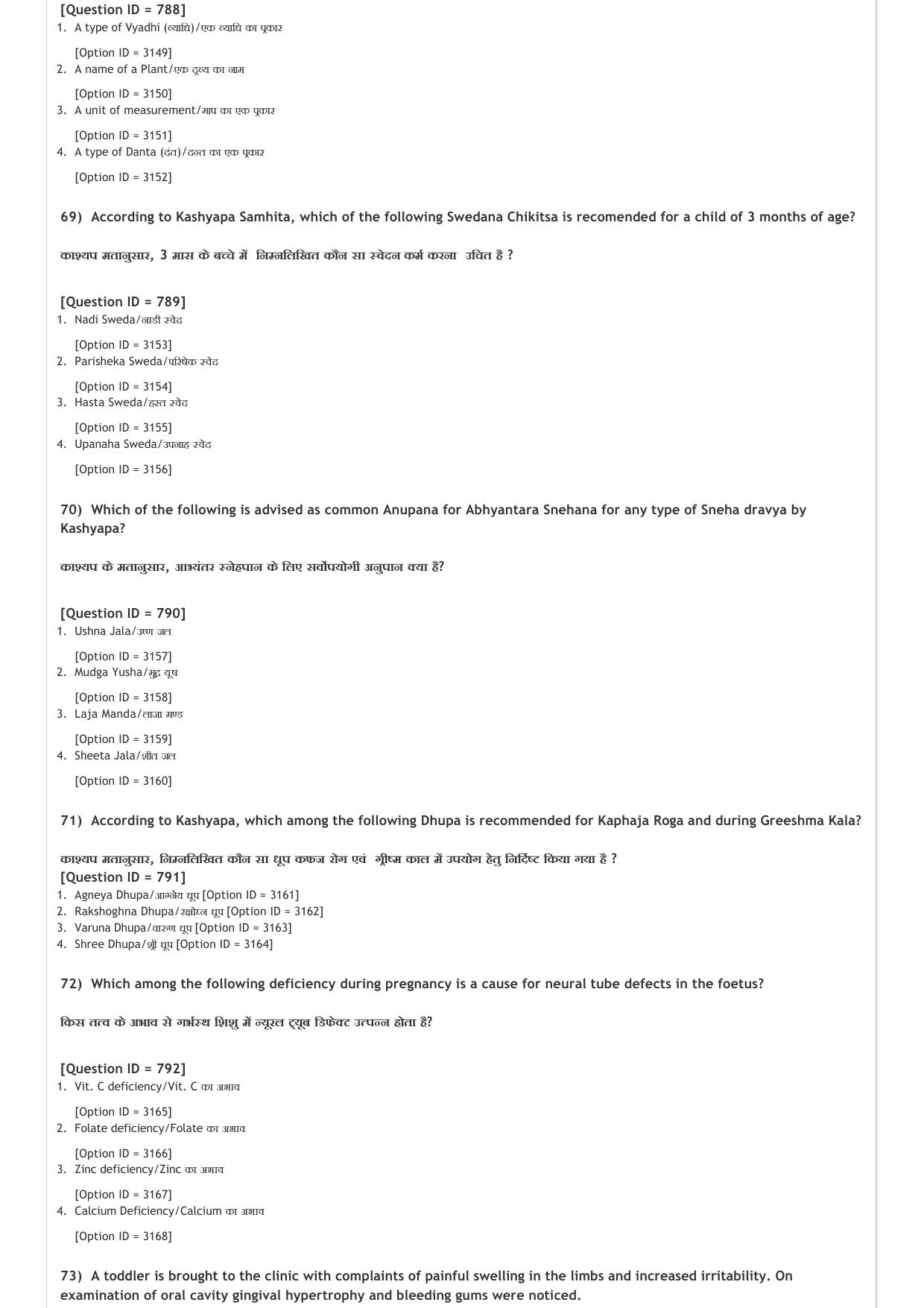AIAPGET 2021 Ayurveda Question Paper - Page 22
