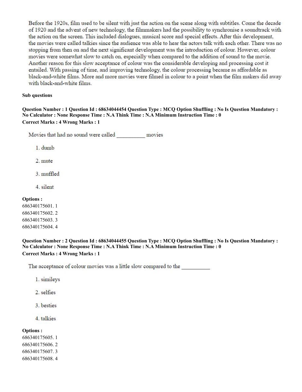 CUET PG 2023: ACQP25 – Vyakaran (BHU) (Eng)- Shift 3 (30-06-2023) Question Paper - Page 2