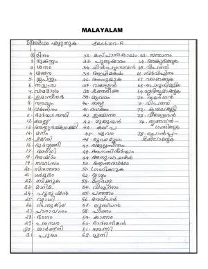 CBSE Worksheets for Class 8 Malayalam Assignment 1