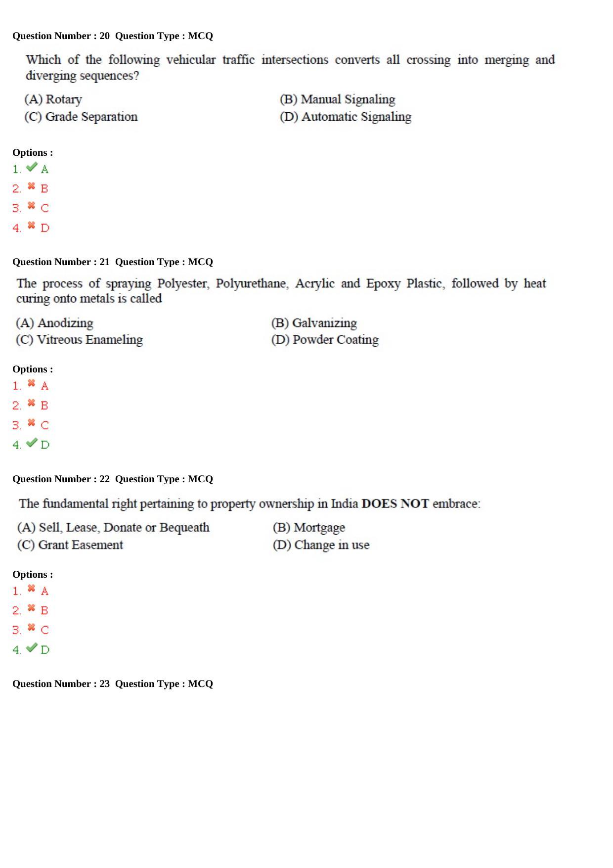 GATE 2015 Architecture and Planning (AR) Question Paper with Answer Key - Page 7