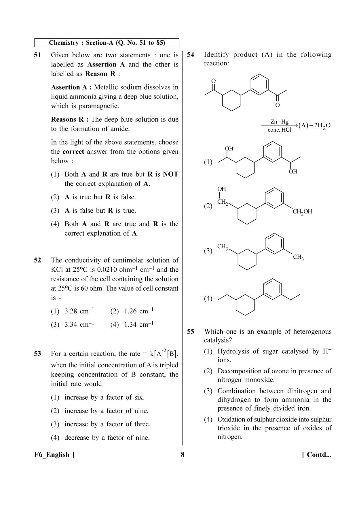 NEET 2023 F6 Question Paper - Page 8