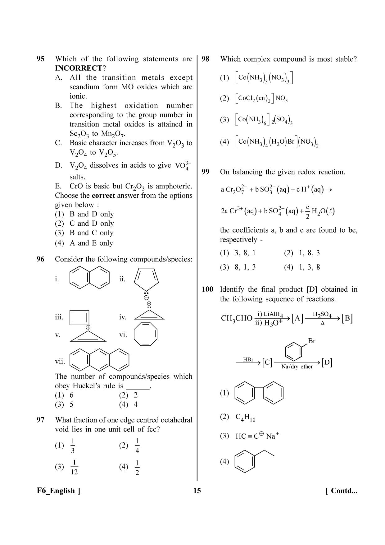 NEET 2023 F6 Question Paper - Page 15