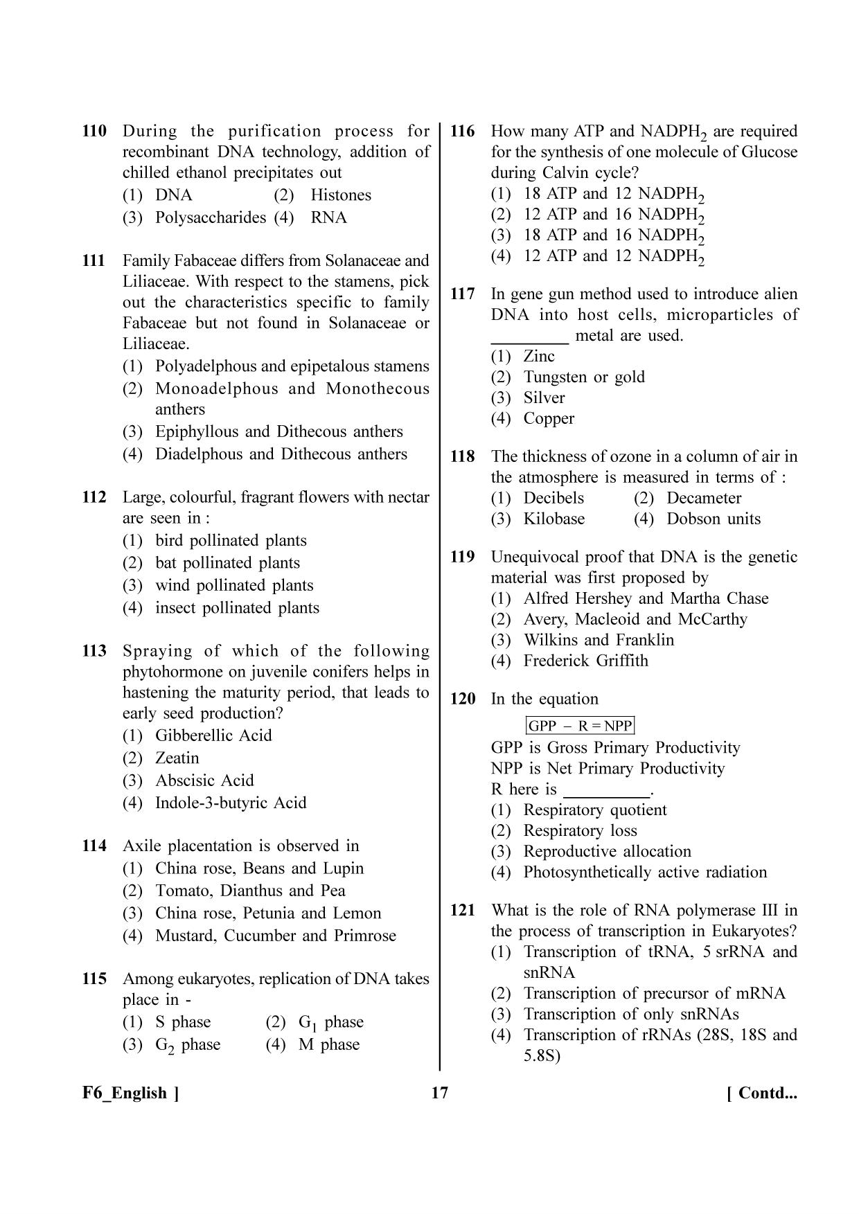 NEET 2023 F6 Question Paper - Page 17