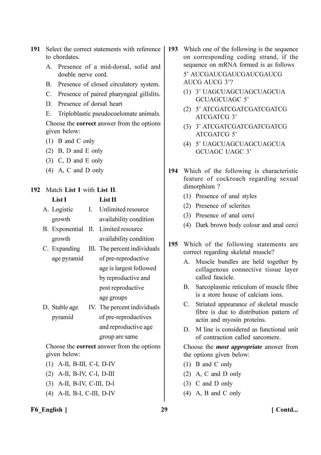 NEET 2023 F6 Question Paper - Page 29