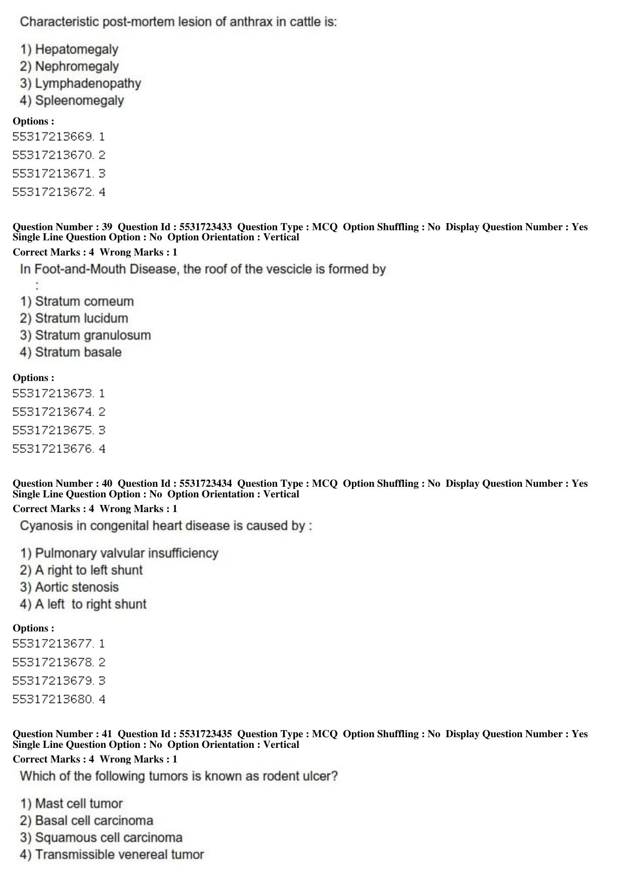 ICAR AIEEA PG 2019 VETERINARY SCIENCE Question Paper - Page 13