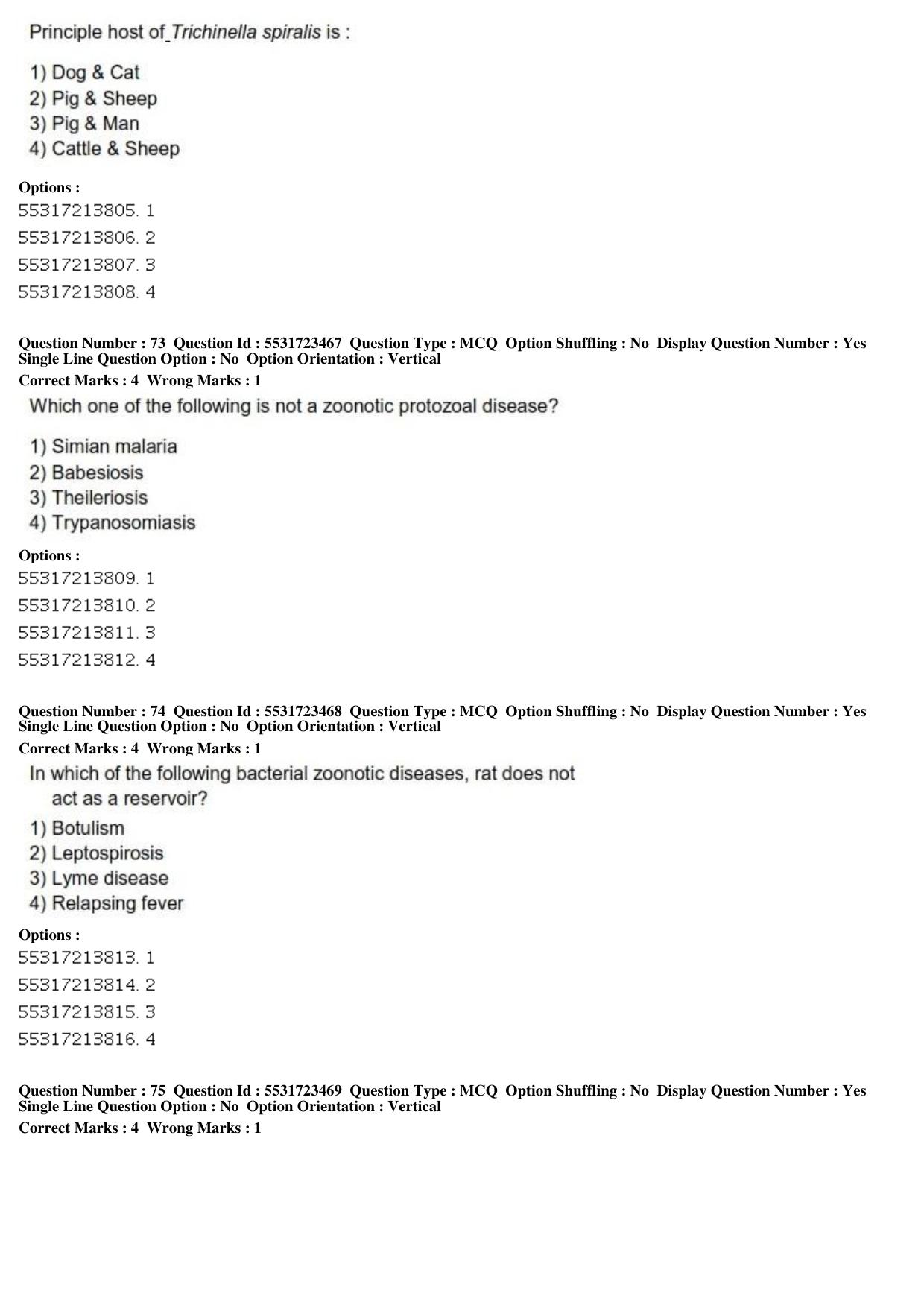 ICAR AIEEA PG 2019 VETERINARY SCIENCE Question Paper - Page 24
