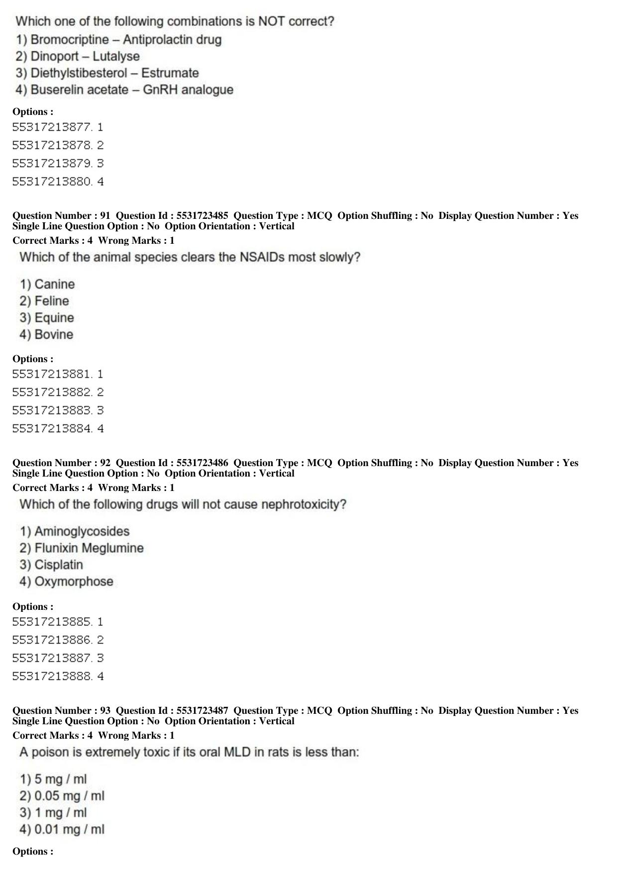 ICAR AIEEA PG 2019 VETERINARY SCIENCE Question Paper - Page 30
