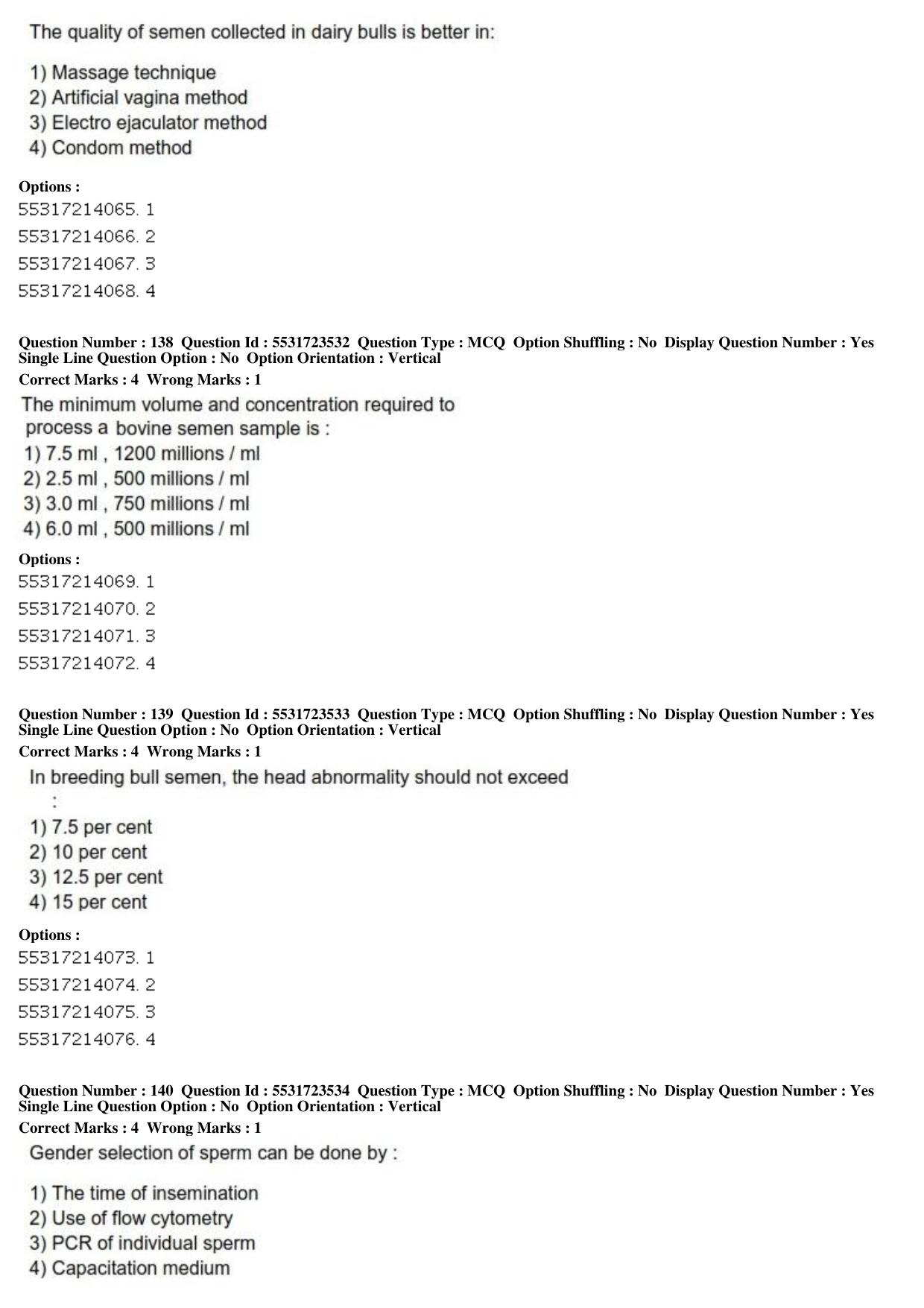 ICAR AIEEA PG 2019 VETERINARY SCIENCE Question Paper - Page 45