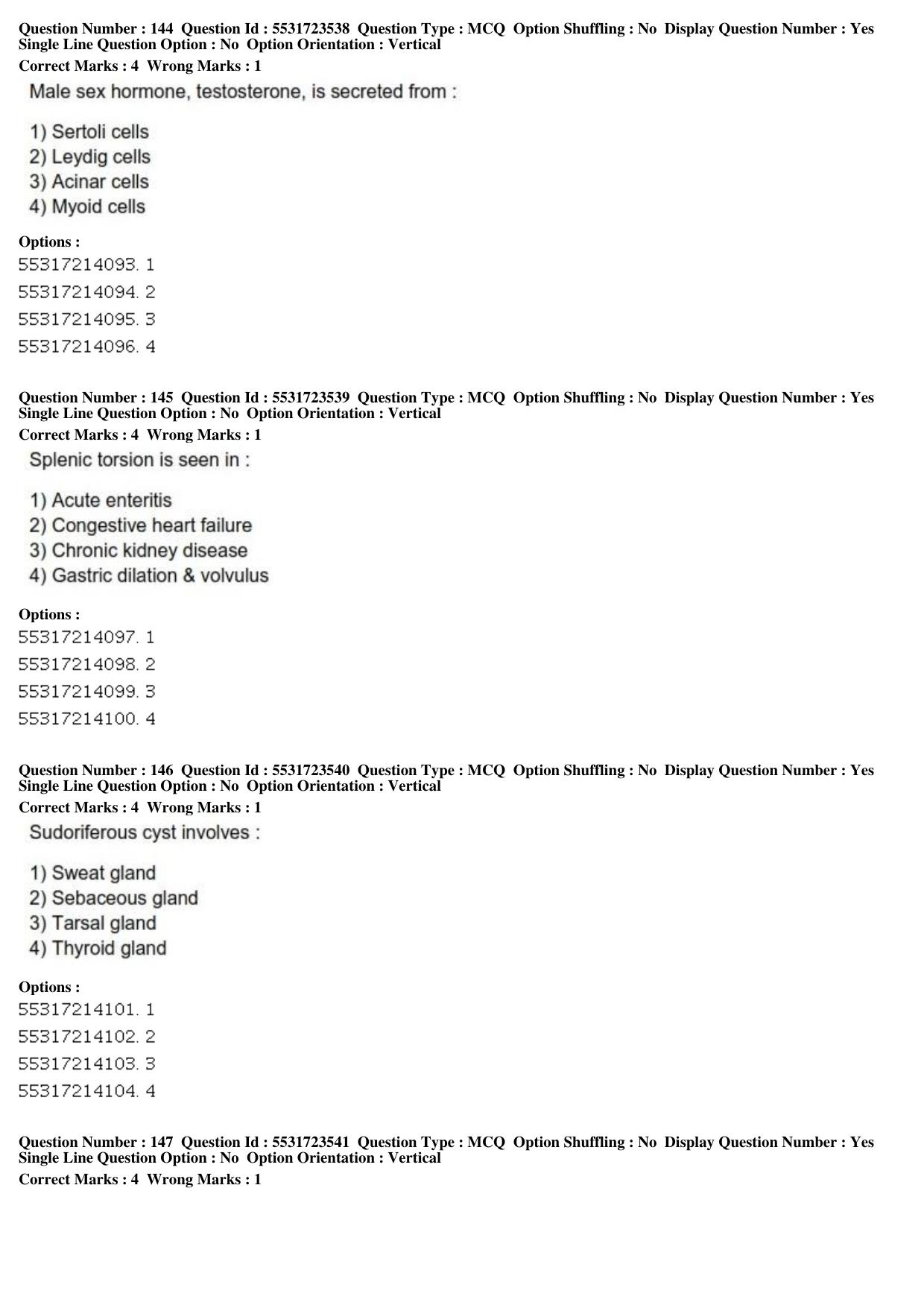 ICAR AIEEA PG 2019 VETERINARY SCIENCE Question Paper - Page 47