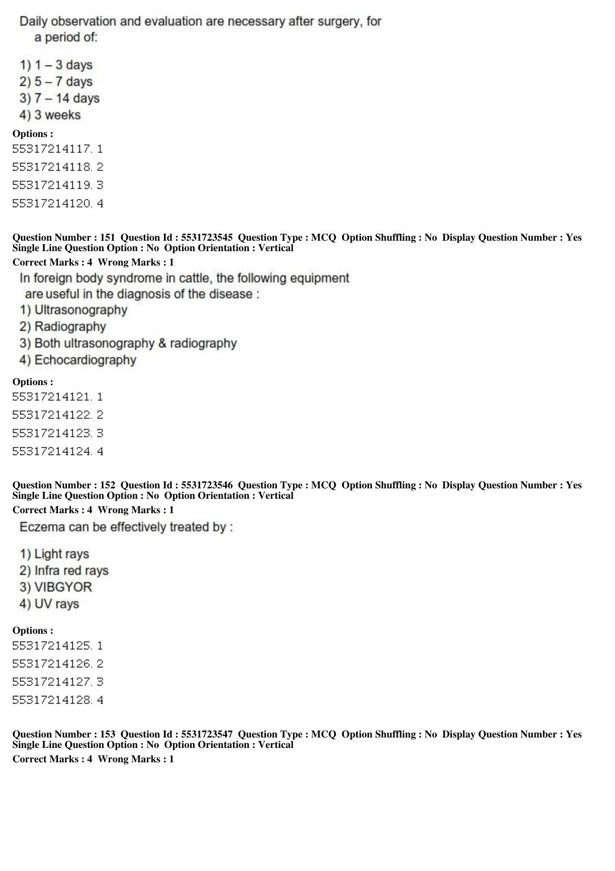ICAR AIEEA PG 2019 VETERINARY SCIENCE Question Paper - Page 49