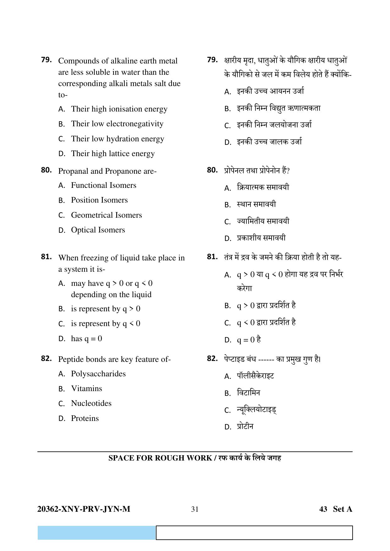 CG PET 2023 Question Paper - Page 31