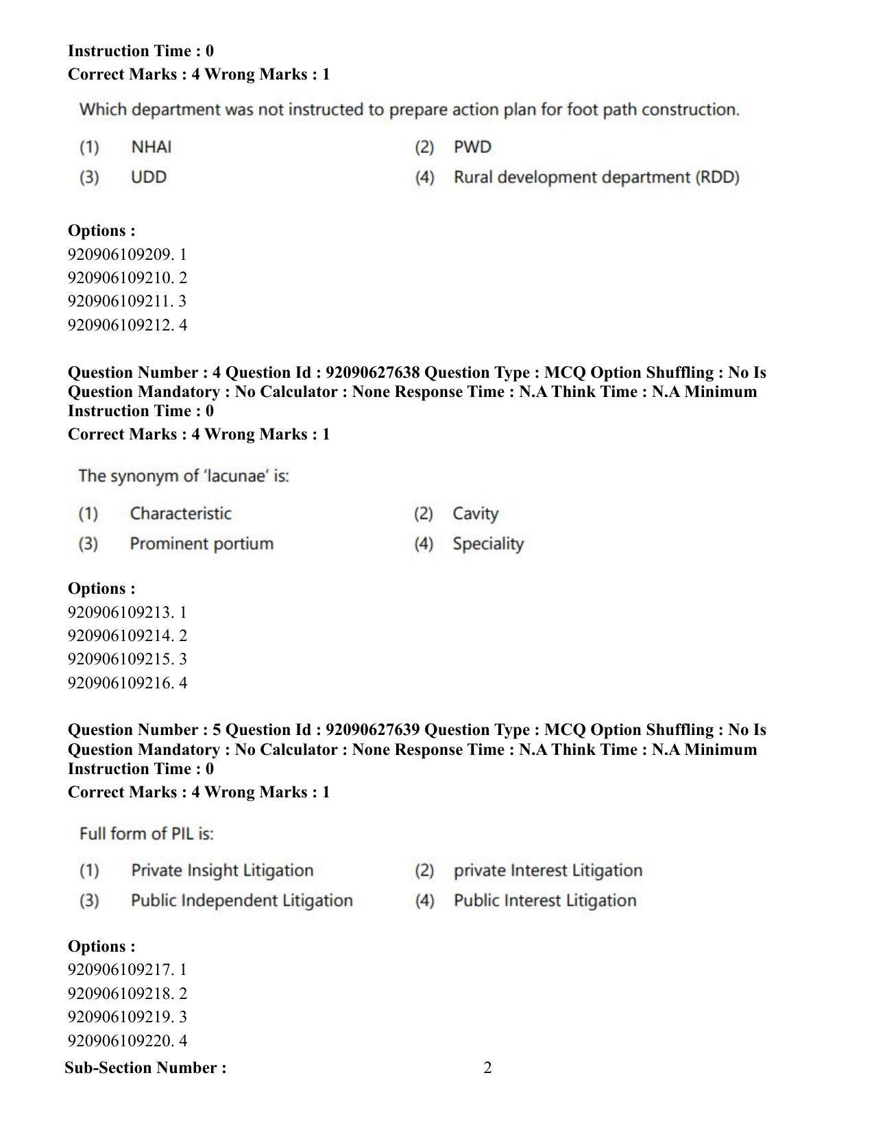 CUET PG 2023: SCQP02 – Agro-forestry (Eng) - Shift 1 (26-06-2023) Question Paper - Page 7