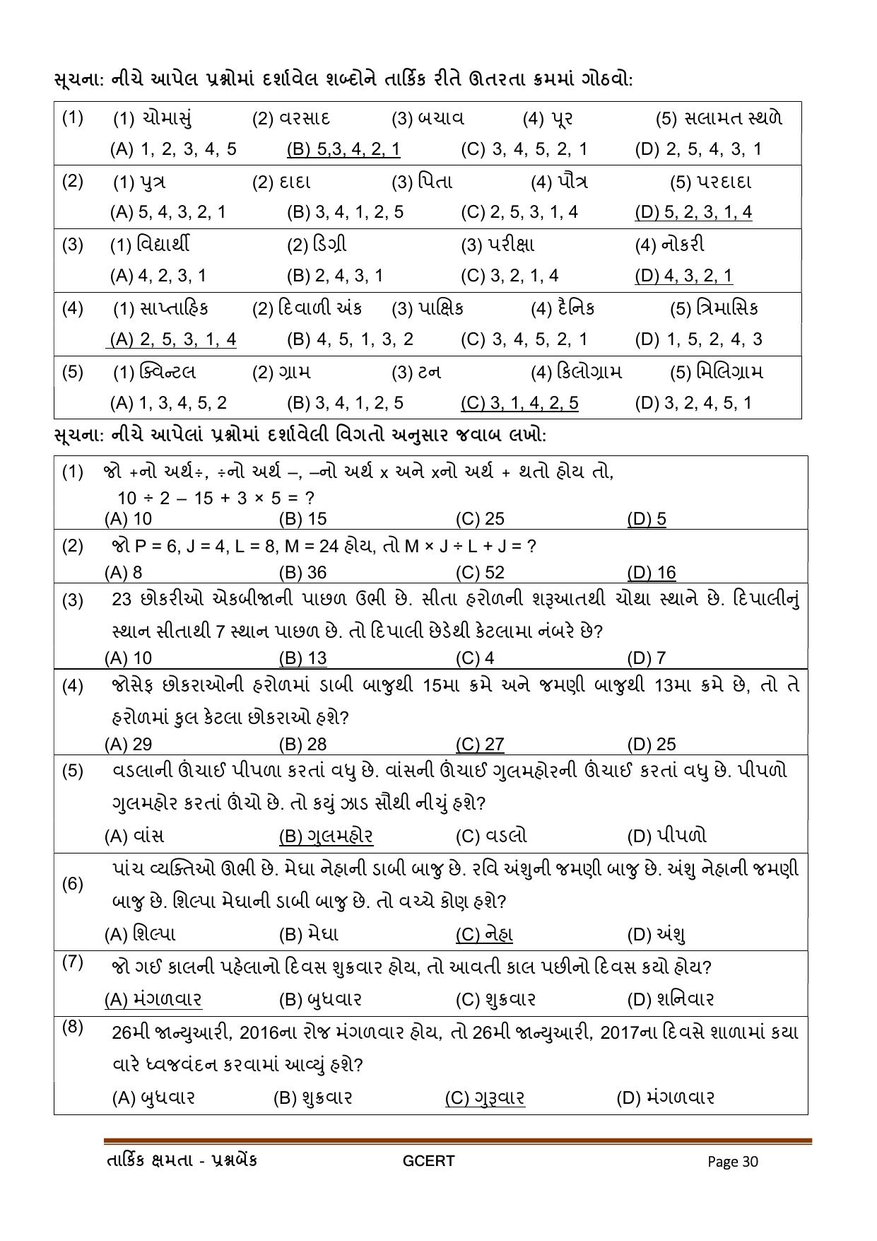 Gujarat Board Class Question Paper - Maths 2 - Page 30
