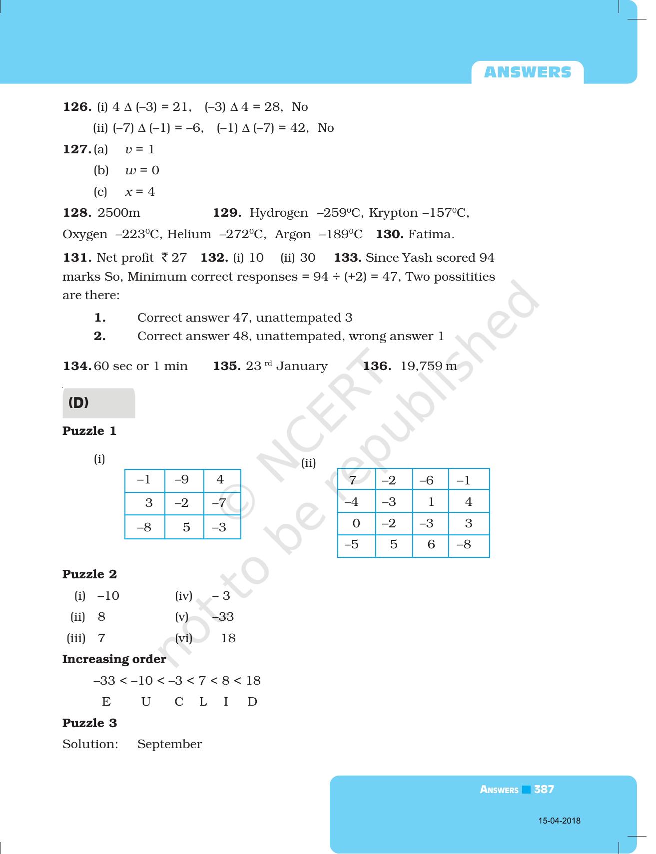 NCERT Exemplar Class 7: Mathematics Answers - Page 3
