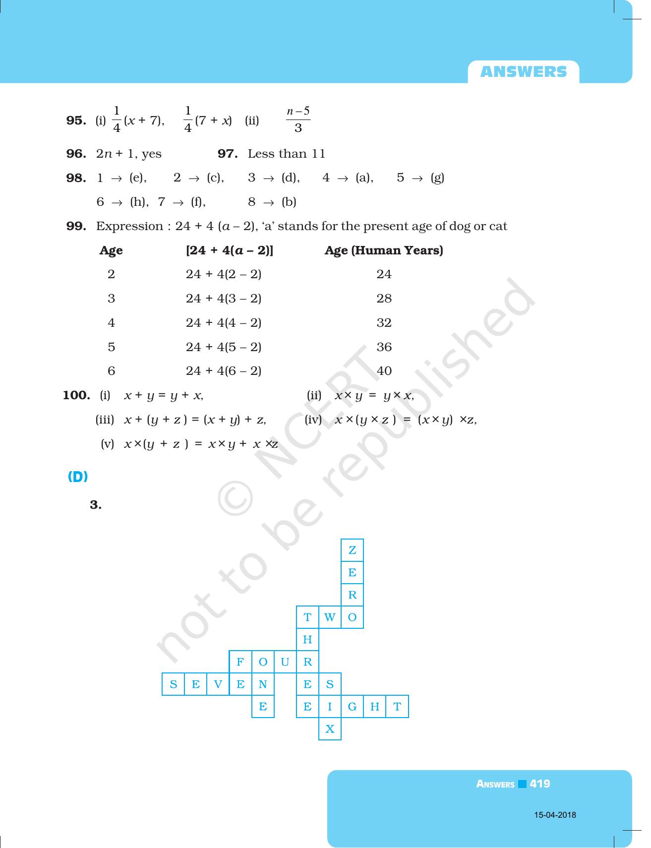 NCERT Exemplar Class 7: Mathematics Answers - Page 35