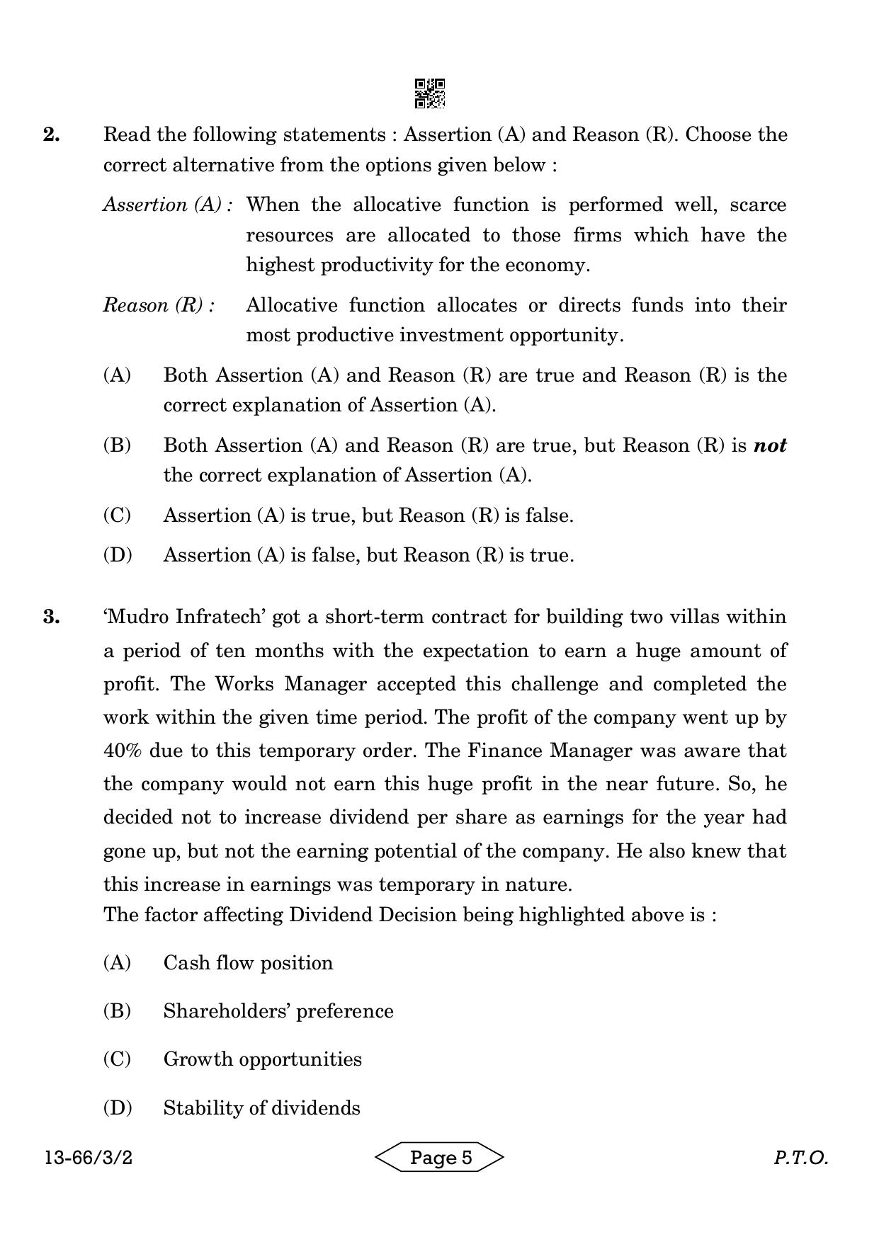 CBSE Class 12 3-2 Bussiness Studies 2024 Question Paper - Page 5