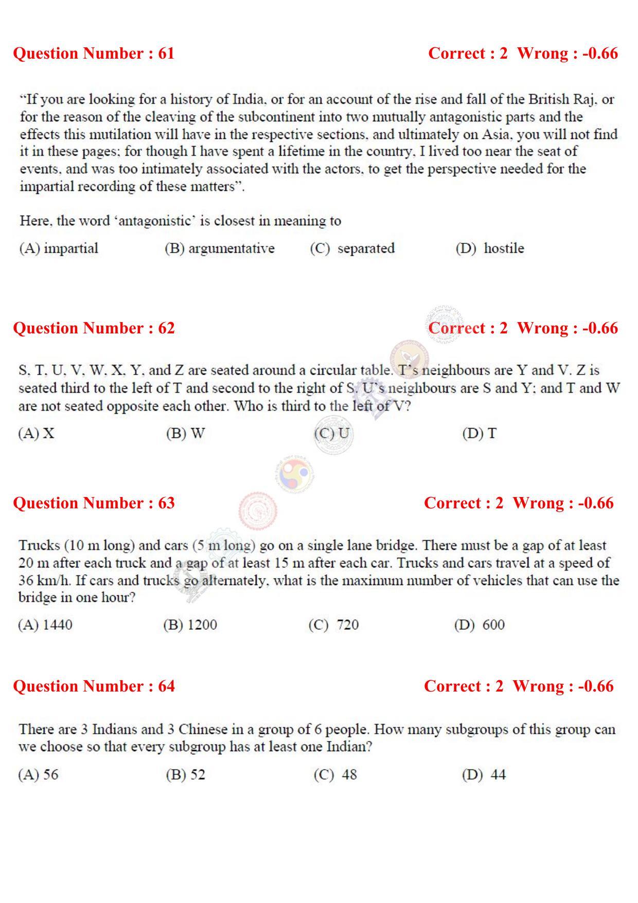 GATE 2017 Production and Industrial Engineering (PI) Question Paper with Answer Key - Page 23