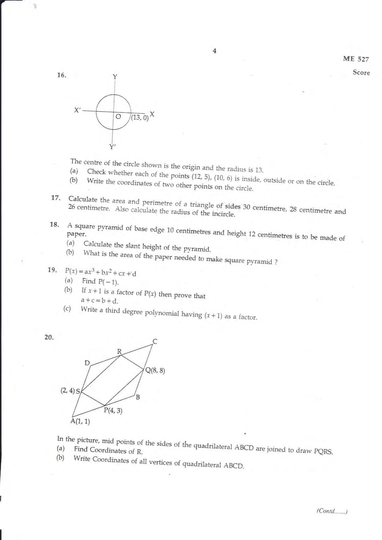 Kerala SSLC 2018 Maths Question Paper (EM) (Model) - Page 4