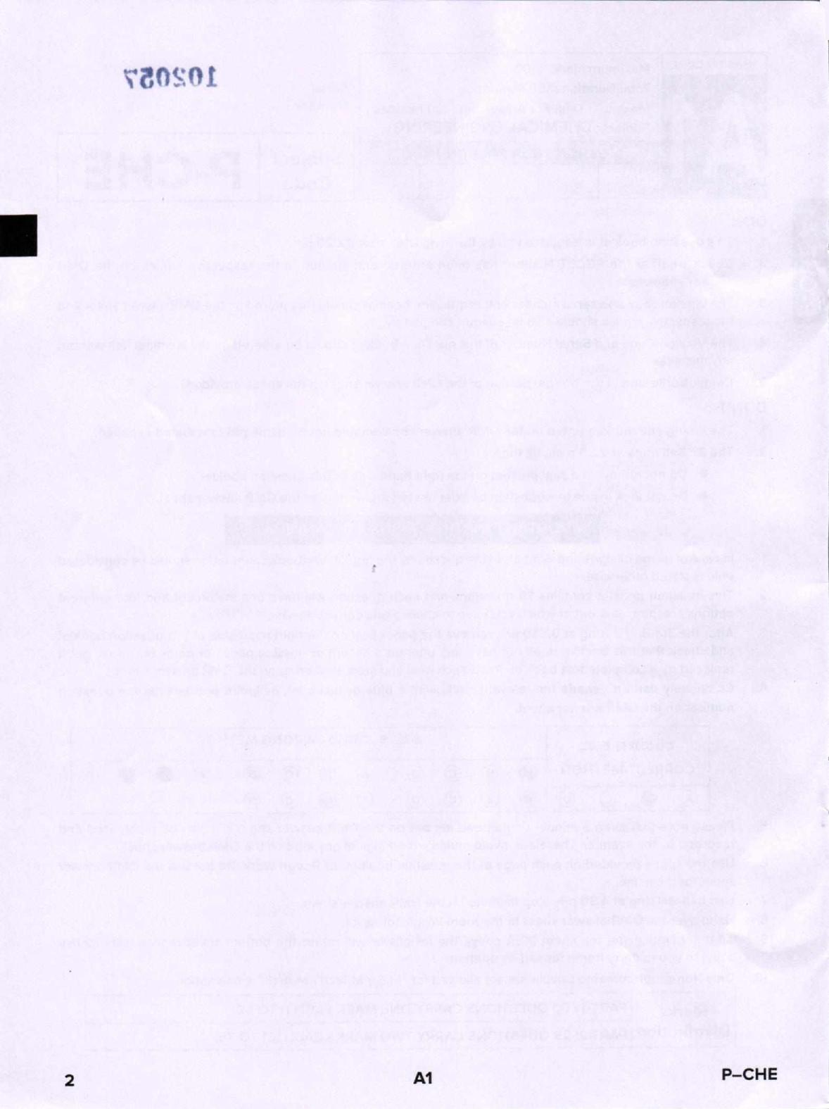 Karnataka PGCET 2020 Chemical Engineering Question Paper - Page 2