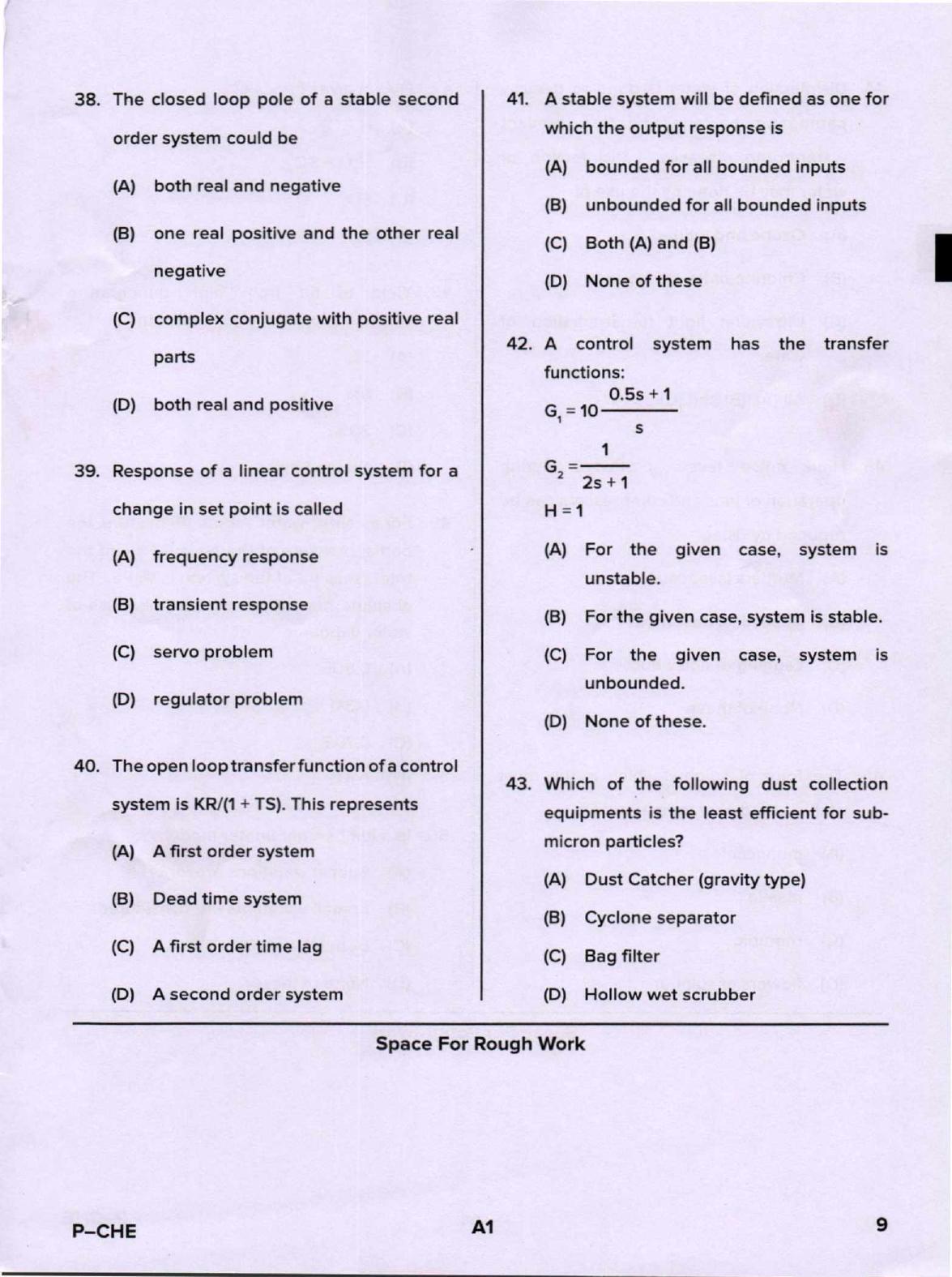 Karnataka PGCET 2020 Chemical Engineering Question Paper - Page 9
