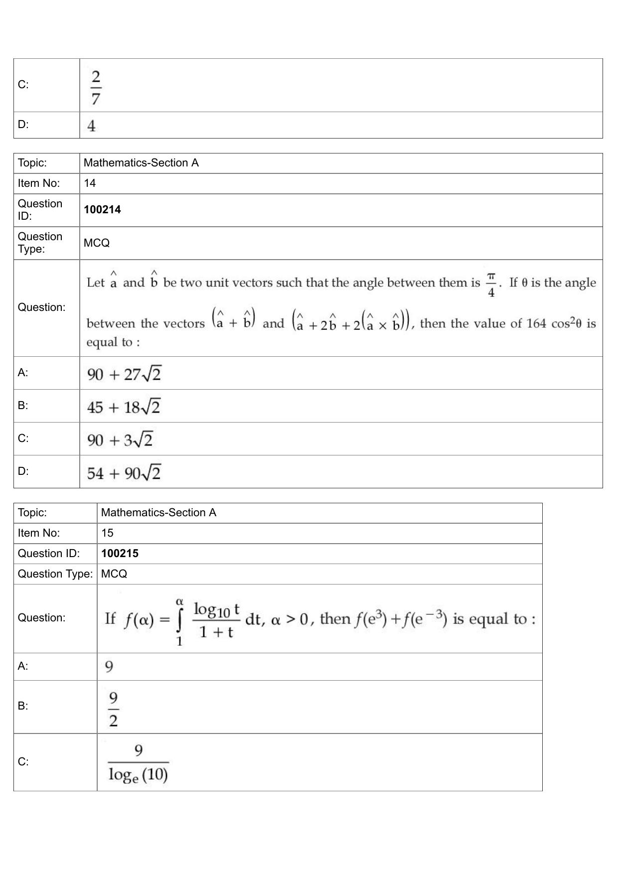 JEE Mains 2022: BTech English (Shift 1) 29-07-2022 Question Paper - Page 7