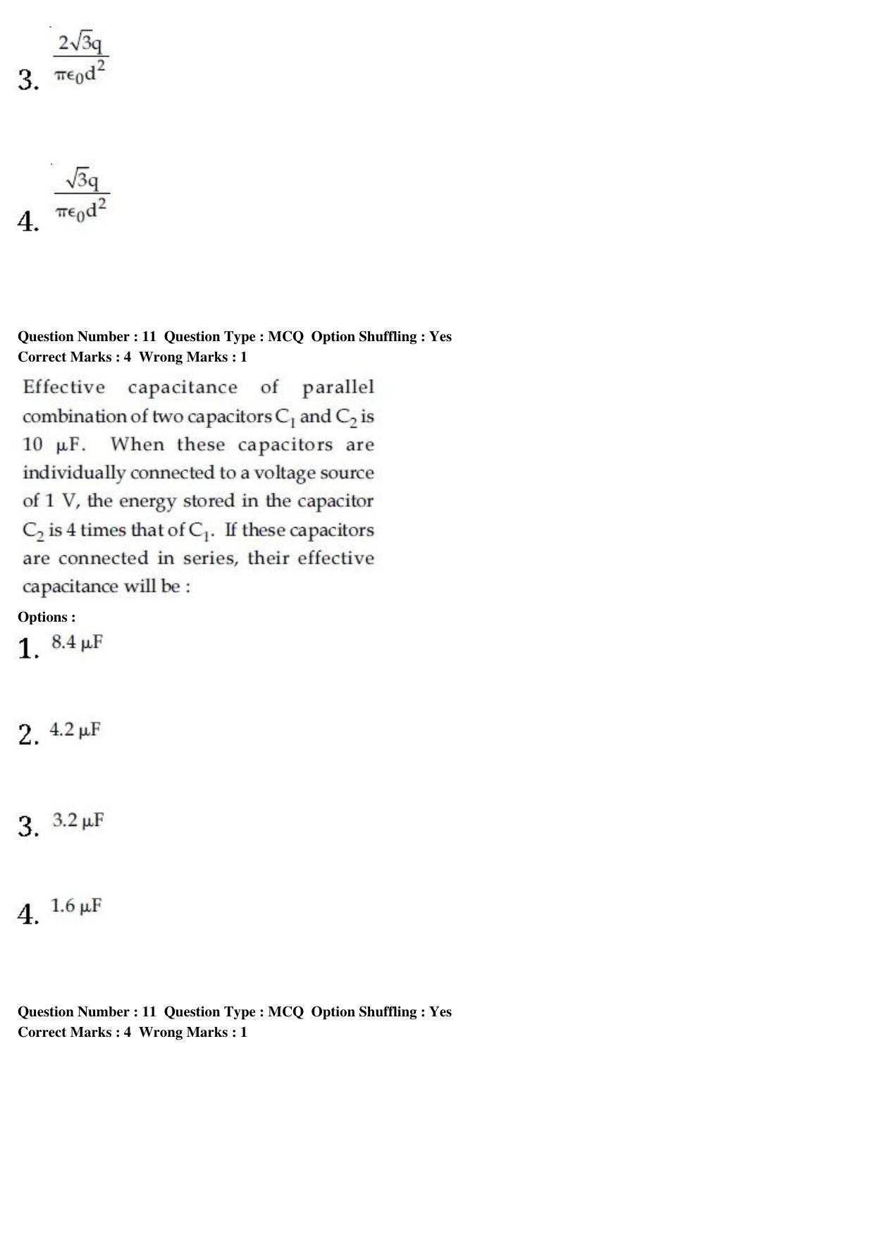 JEE Main 2020 Paper I Question Paper (8th Jan 2020 Shift 1) - Page 25