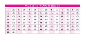 SOF NCO 2023 Class 10 SET A Answer Key