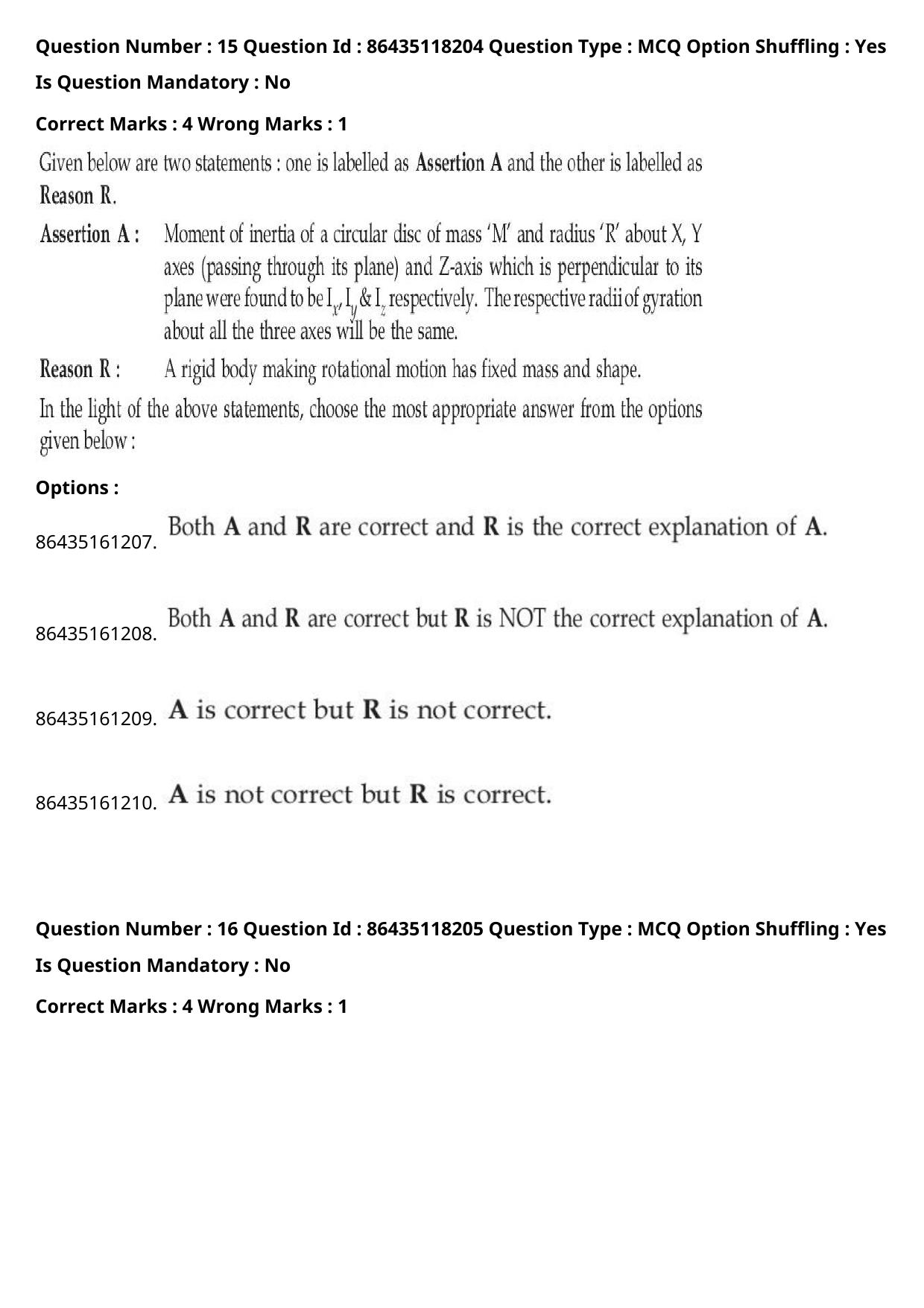 JEE Mains 2021: BTech (Shift 1) 25-07-2021 Question Paper - Page 12