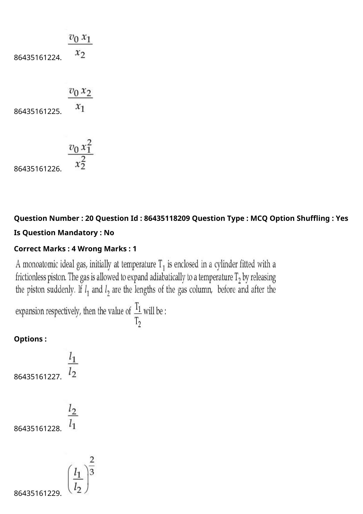 JEE Mains 2021: BTech (Shift 1) 25-07-2021 Question Paper - Page 16
