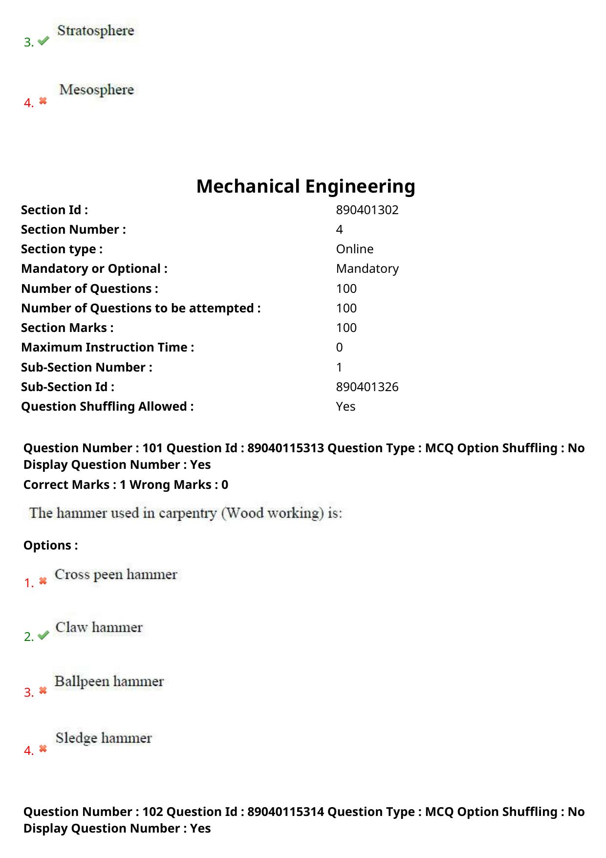 AP ECET 2025 Mechanical Engineering 06th May 2025 (Shift 2) Question Paper wth Key - Page 50