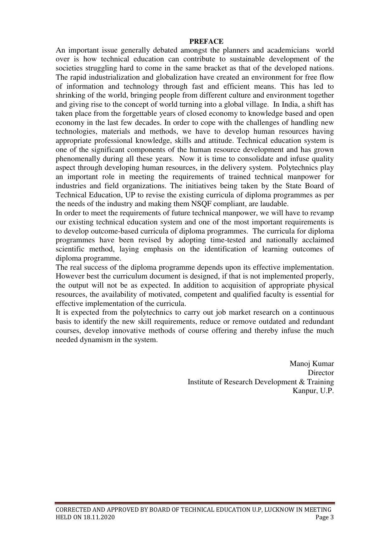 SYLLABUS FOR FIRST SEMESTER SESSION (2020-2021) - TWO SEMESTER POST GRADUATE DIPLOMA COURSE IN COMPUTER HARDWARE & NETWORKING - Page 3