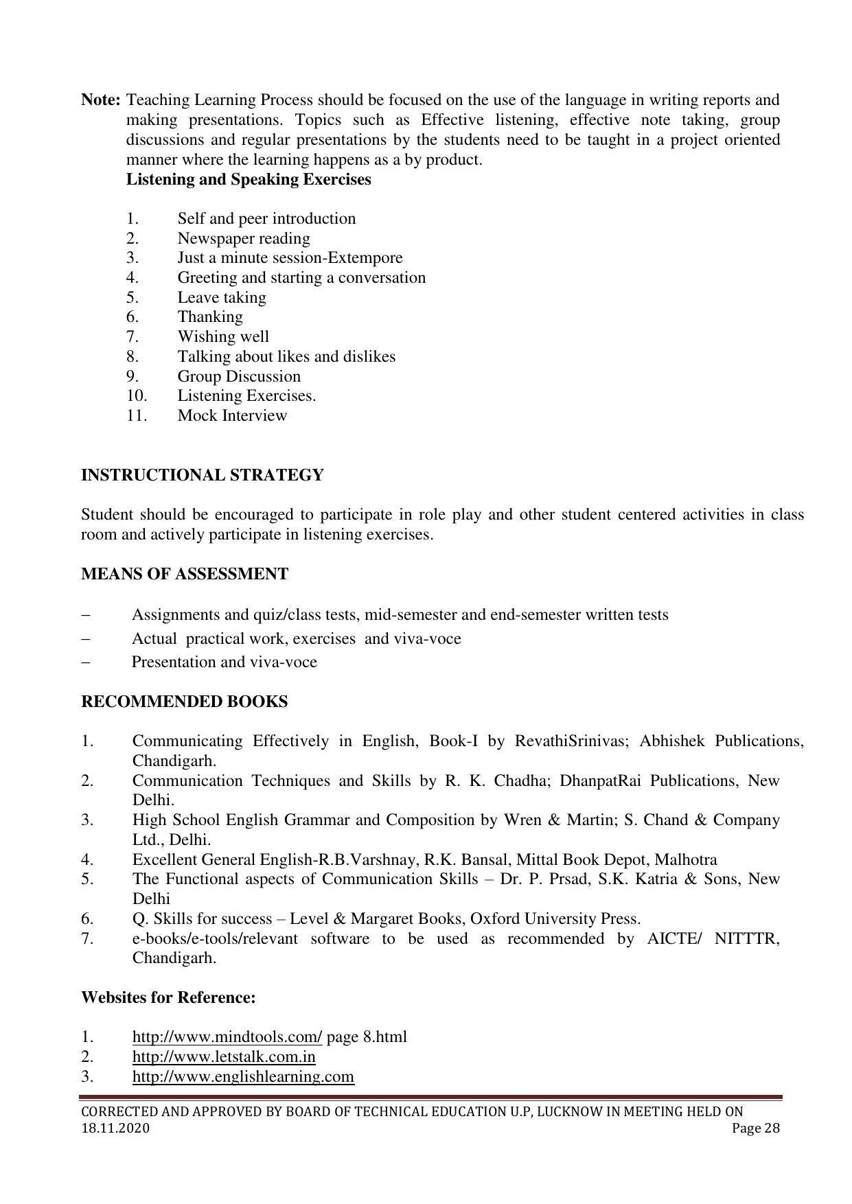 SYLLABUS FOR FIRST SEMESTER SESSION (2020-2021) - TWO SEMESTER POST GRADUATE DIPLOMA COURSE IN COMPUTER HARDWARE & NETWORKING - Page 28