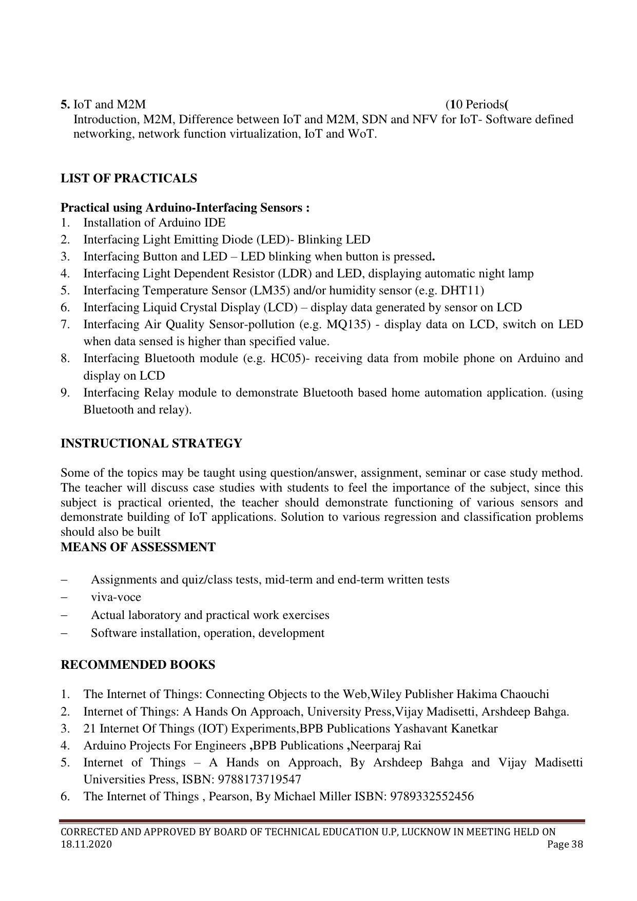 SYLLABUS FOR FIRST SEMESTER SESSION (2020-2021) - TWO SEMESTER POST GRADUATE DIPLOMA COURSE IN COMPUTER HARDWARE & NETWORKING - Page 38