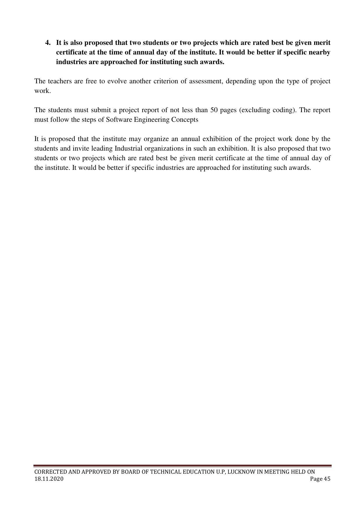 SYLLABUS FOR FIRST SEMESTER SESSION (2020-2021) - TWO SEMESTER POST GRADUATE DIPLOMA COURSE IN COMPUTER HARDWARE & NETWORKING - Page 45