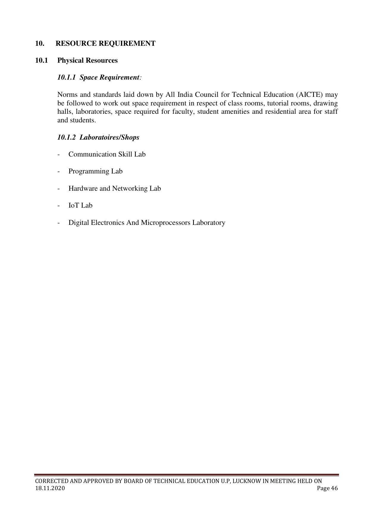 SYLLABUS FOR FIRST SEMESTER SESSION (2020-2021) - TWO SEMESTER POST GRADUATE DIPLOMA COURSE IN COMPUTER HARDWARE & NETWORKING - Page 46