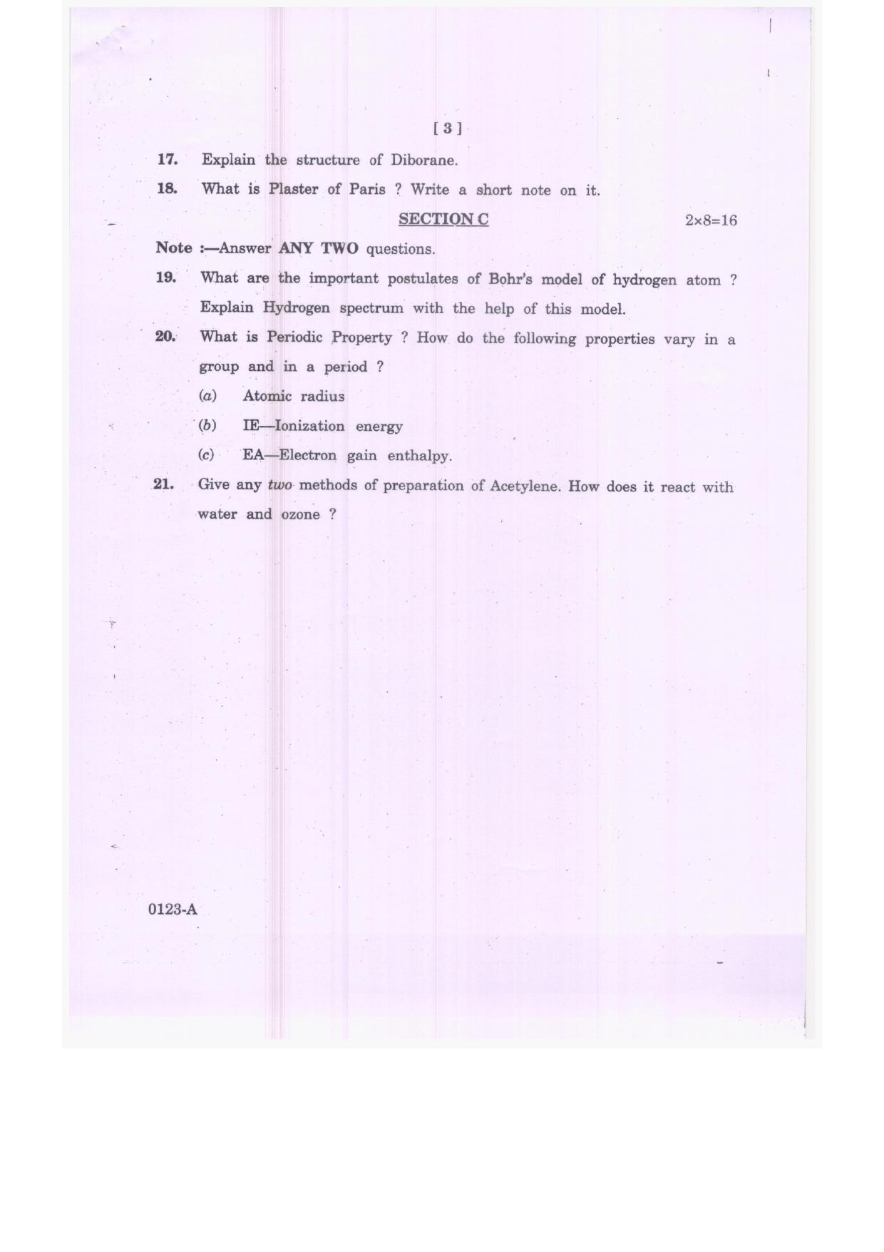 TS Intermediate 1st Year Chemistry Model Question Papers 2023 - Page 3