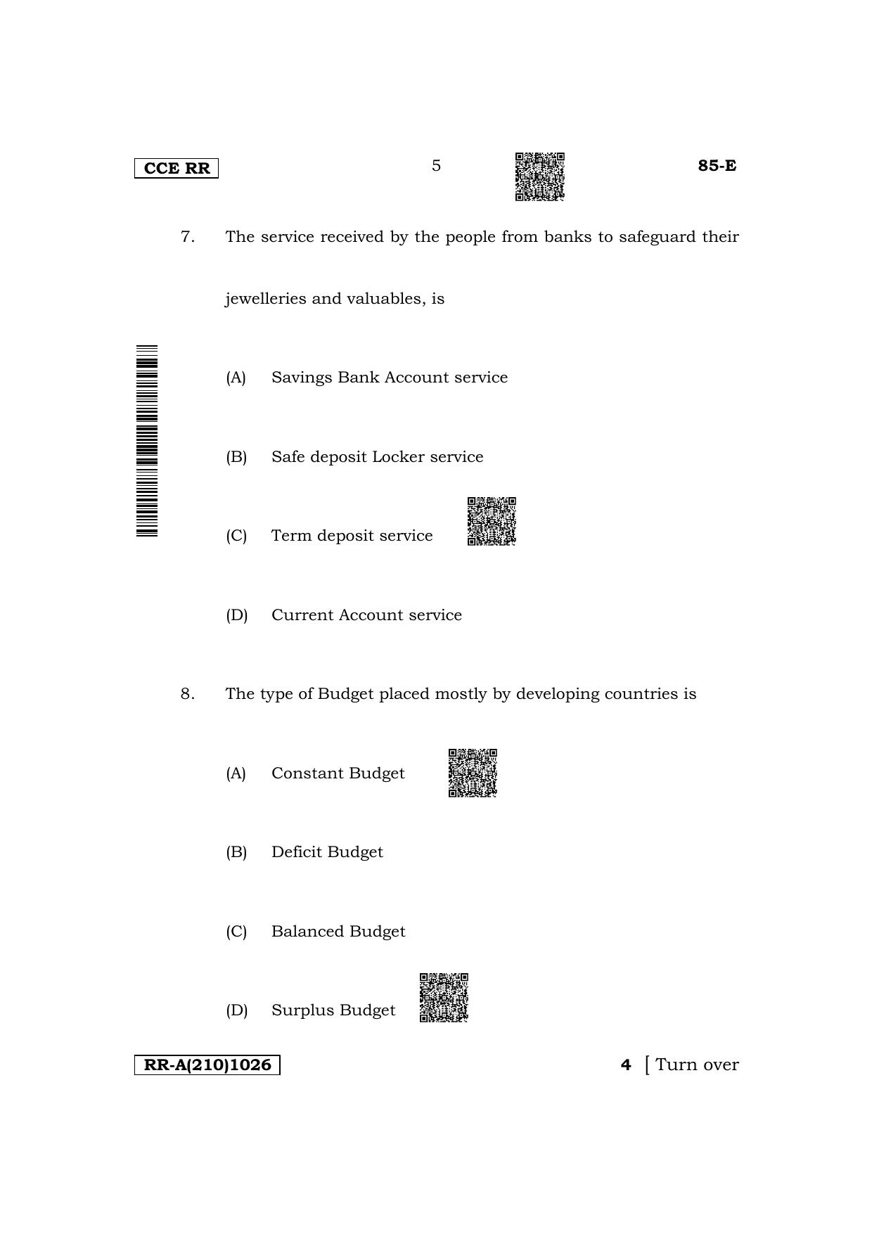 Karnataka SSLC Social Science (English Medium) Supplementary Exam Question Paper 2023 (A Version) - Page 5