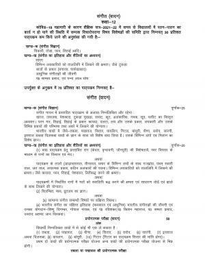 UP Board Class 12 Syllabus Sangeet (Vadan)