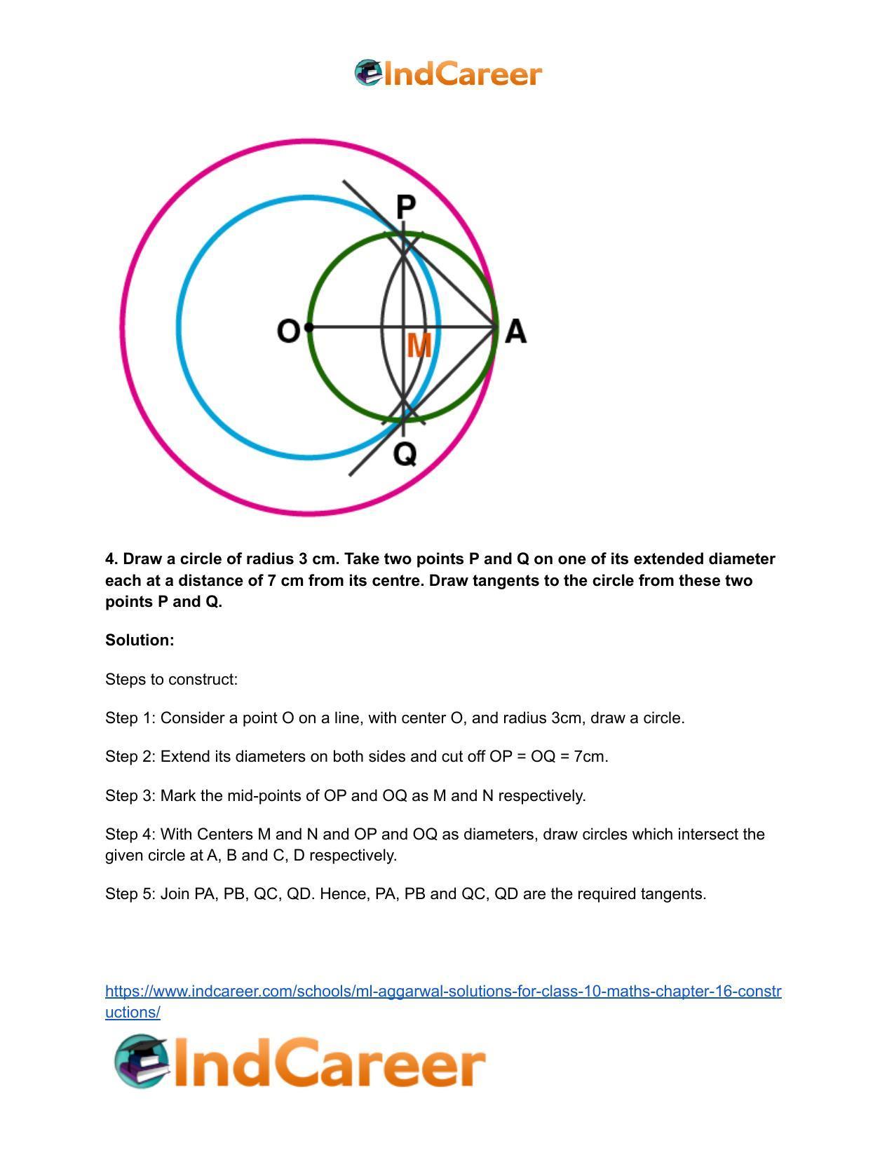 ML Aggarwal Solutions for Class 10 Maths Chapter 16- Constructions - Page 5
