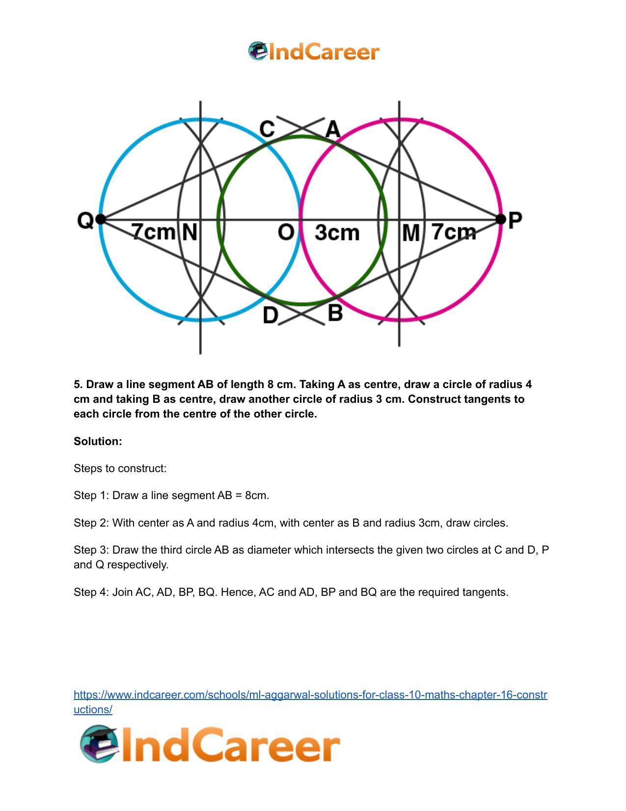 ML Aggarwal Solutions for Class 10 Maths Chapter 16- Constructions - Page 6