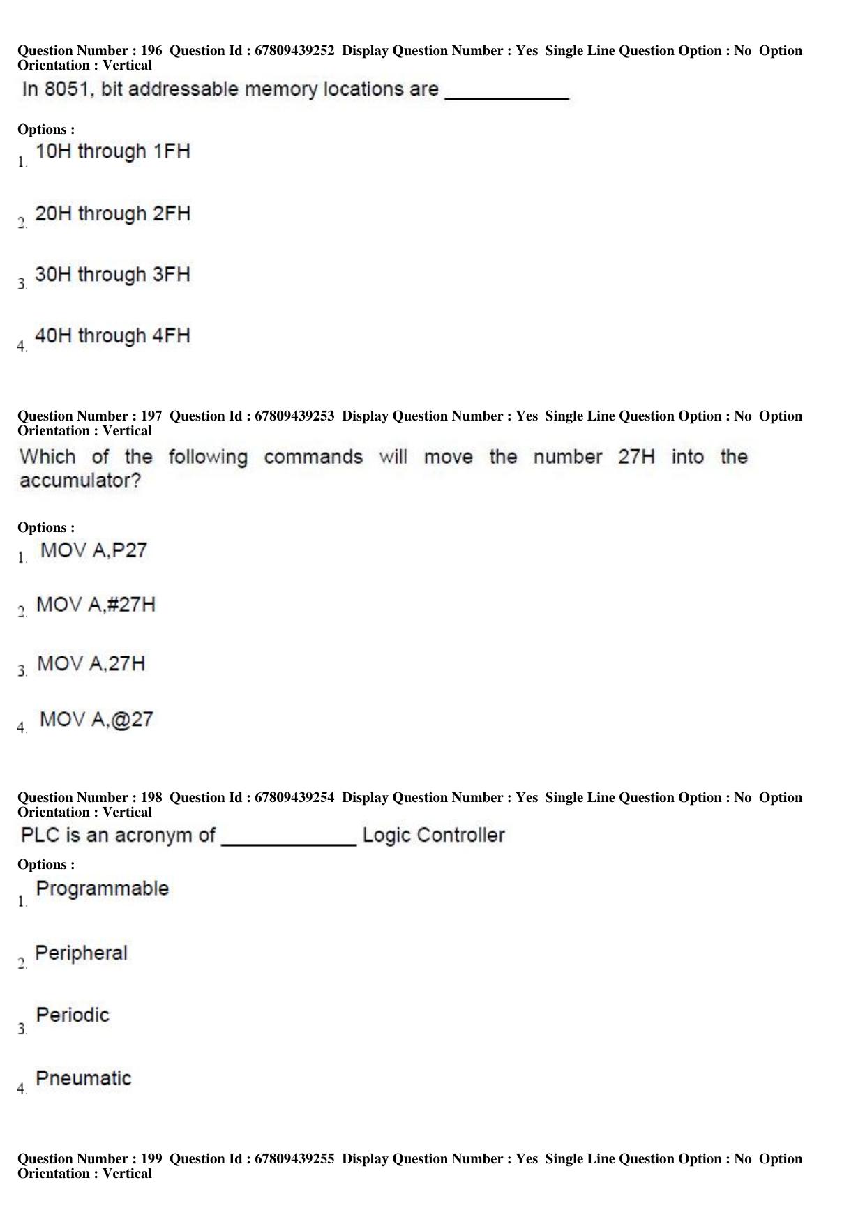 AP ECET 2019 - Electronics and Instrumentation Engineering Question Paper With Preliminary Keys Shift1 - Page 66