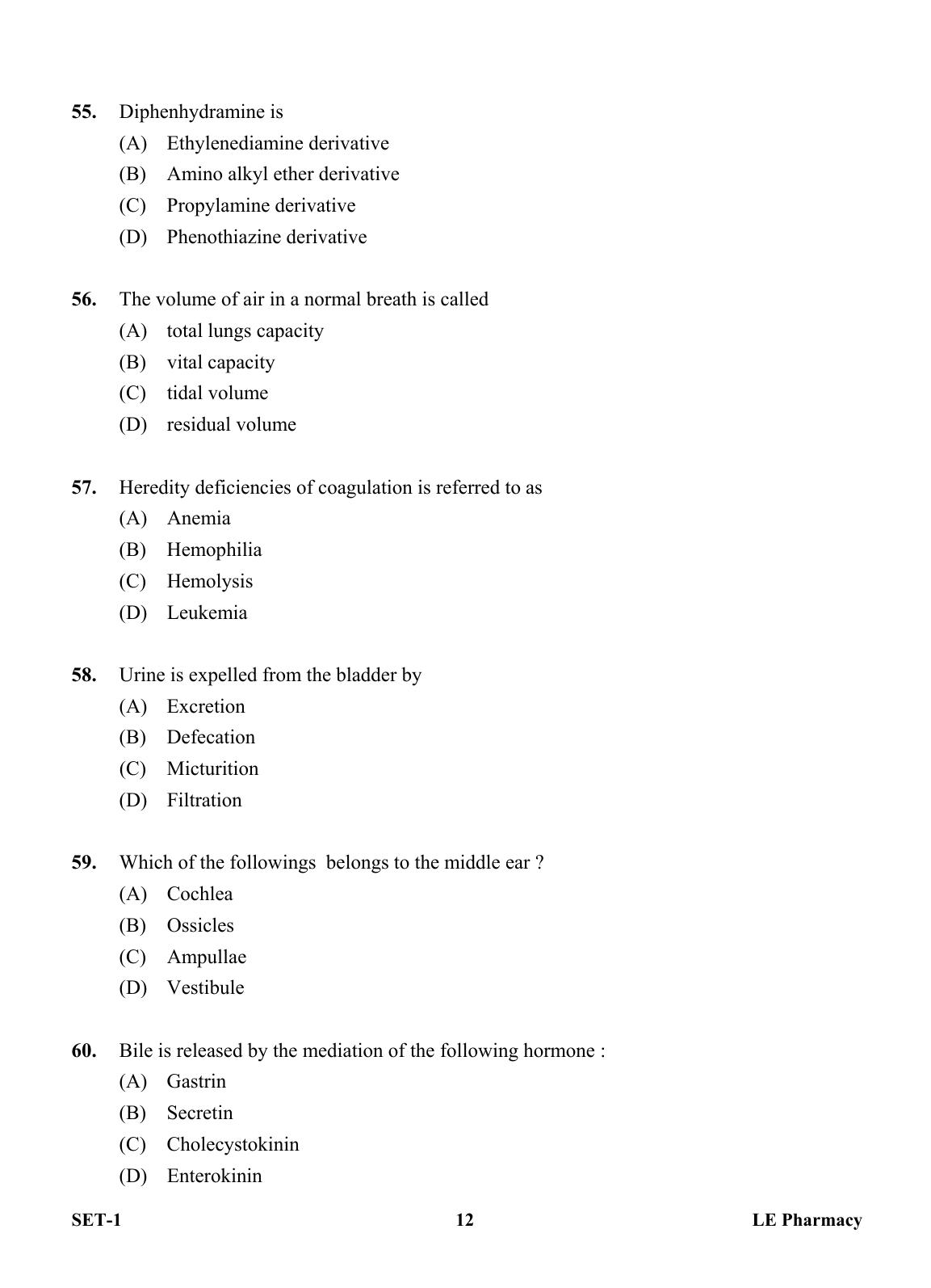 OJEE 2013 LE Pharm Question Paper - Page 11