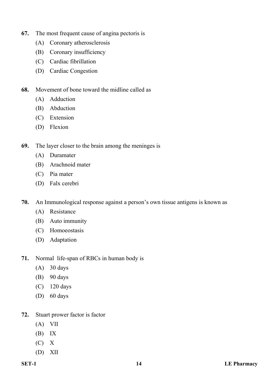 OJEE 2013 LE Pharm Question Paper - Page 13