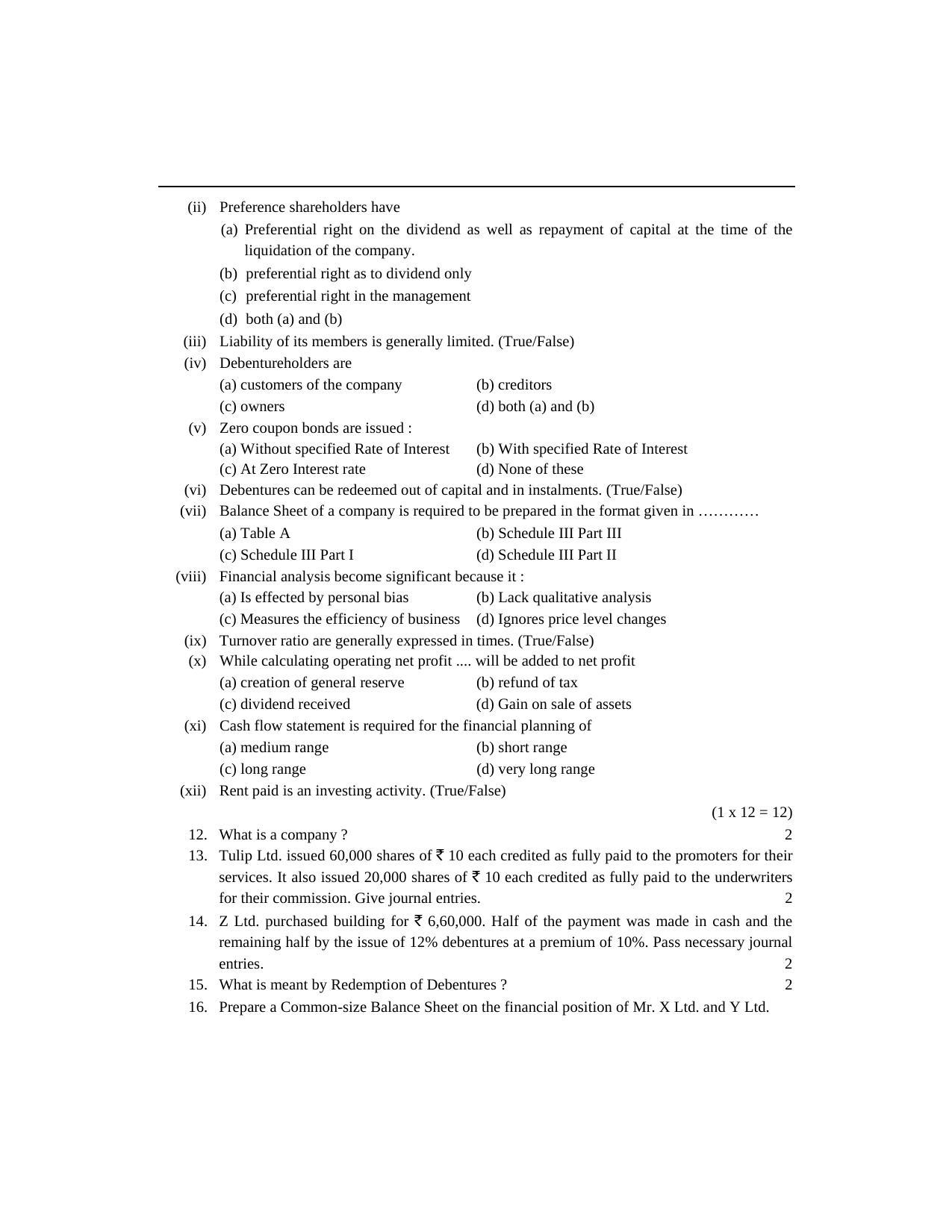 PSEB Class 12 Accountancy Model Papers - Page 5