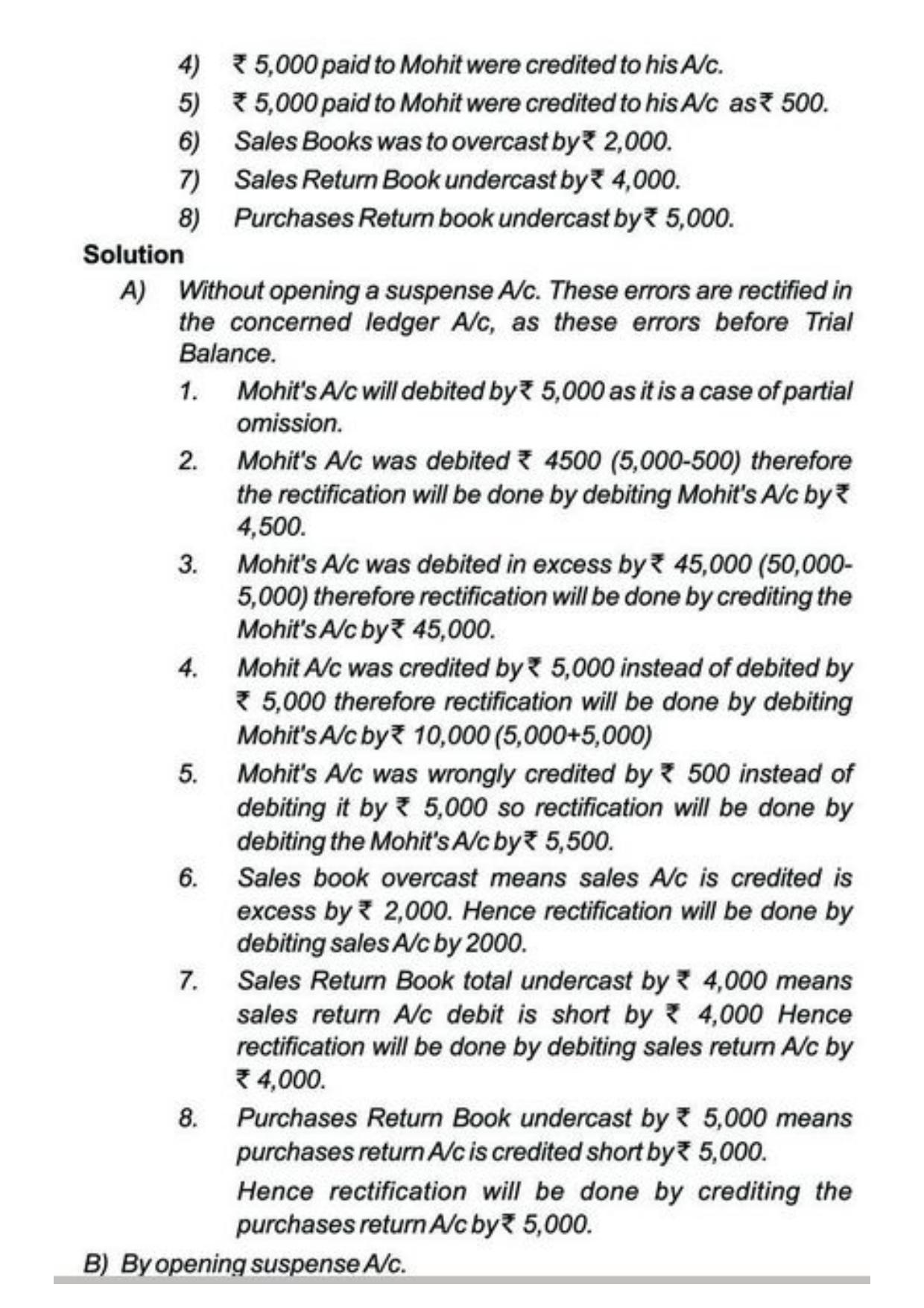 Class 11 Notes, Question & Practice Paper - Accountancy (Topic 8 : Rectification of Errors) - Page 13